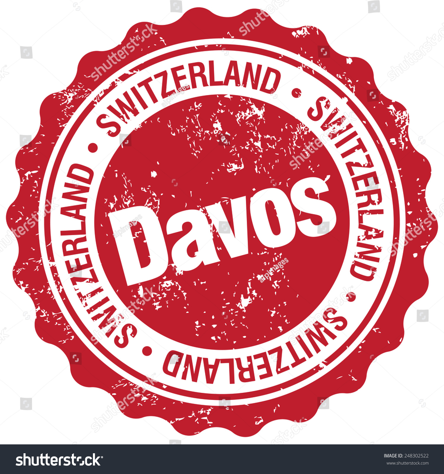 SVG of davos stamp svg