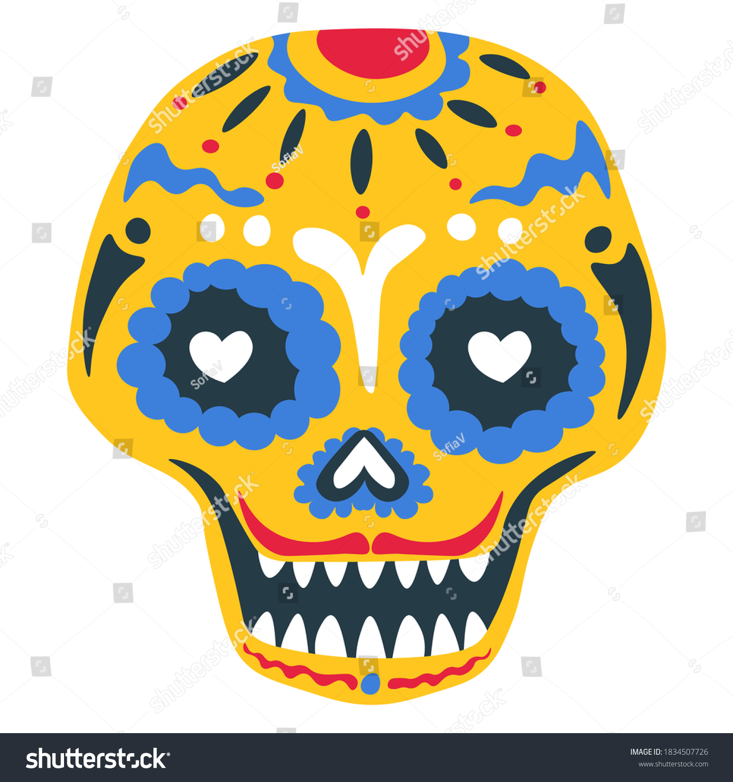 how to draw a mexican day of the dead skull