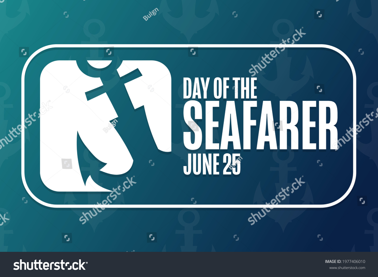 Day Seafarer June 25 Holiday Concept Stock Vector (Royalty Free ...