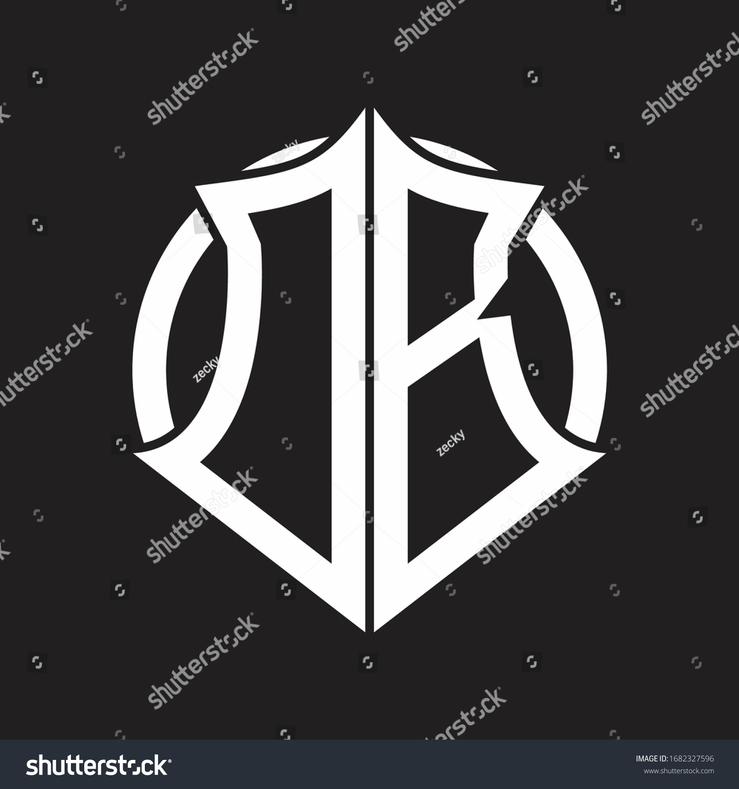 Db Logo Monogram Emblem Circle Rounded Stock Vector (Royalty Free ...