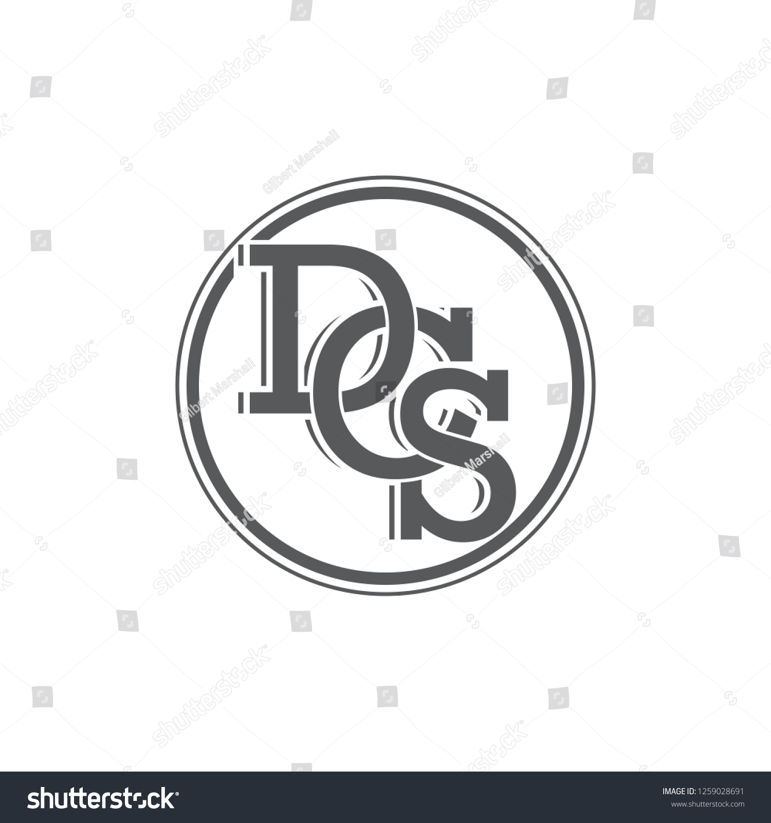 Dcs Logo Vector Image Vectorielle De Stock Libre De Droits