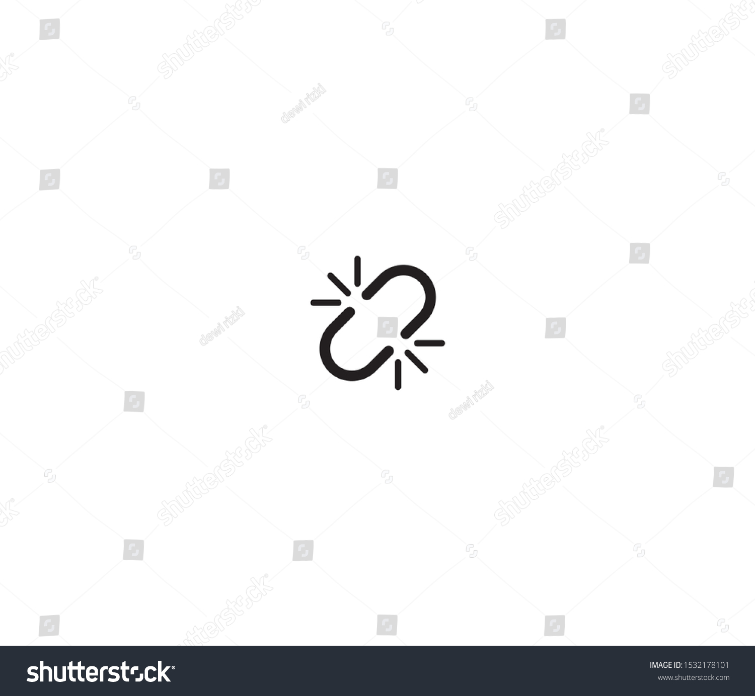 Dead Link Icon Vector Design Element Stock Vector Royalty Free