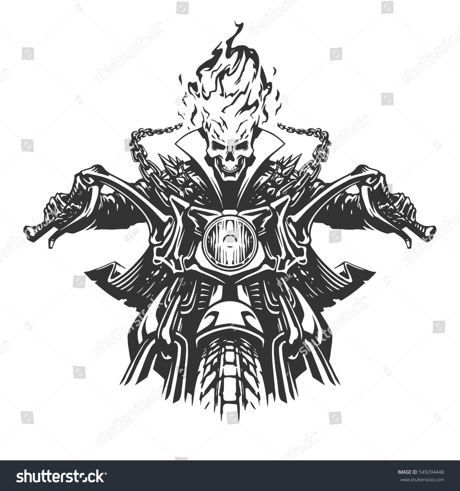 Dead Rider Illustration Stock Vector (Royalty Free) 549294448 ...
