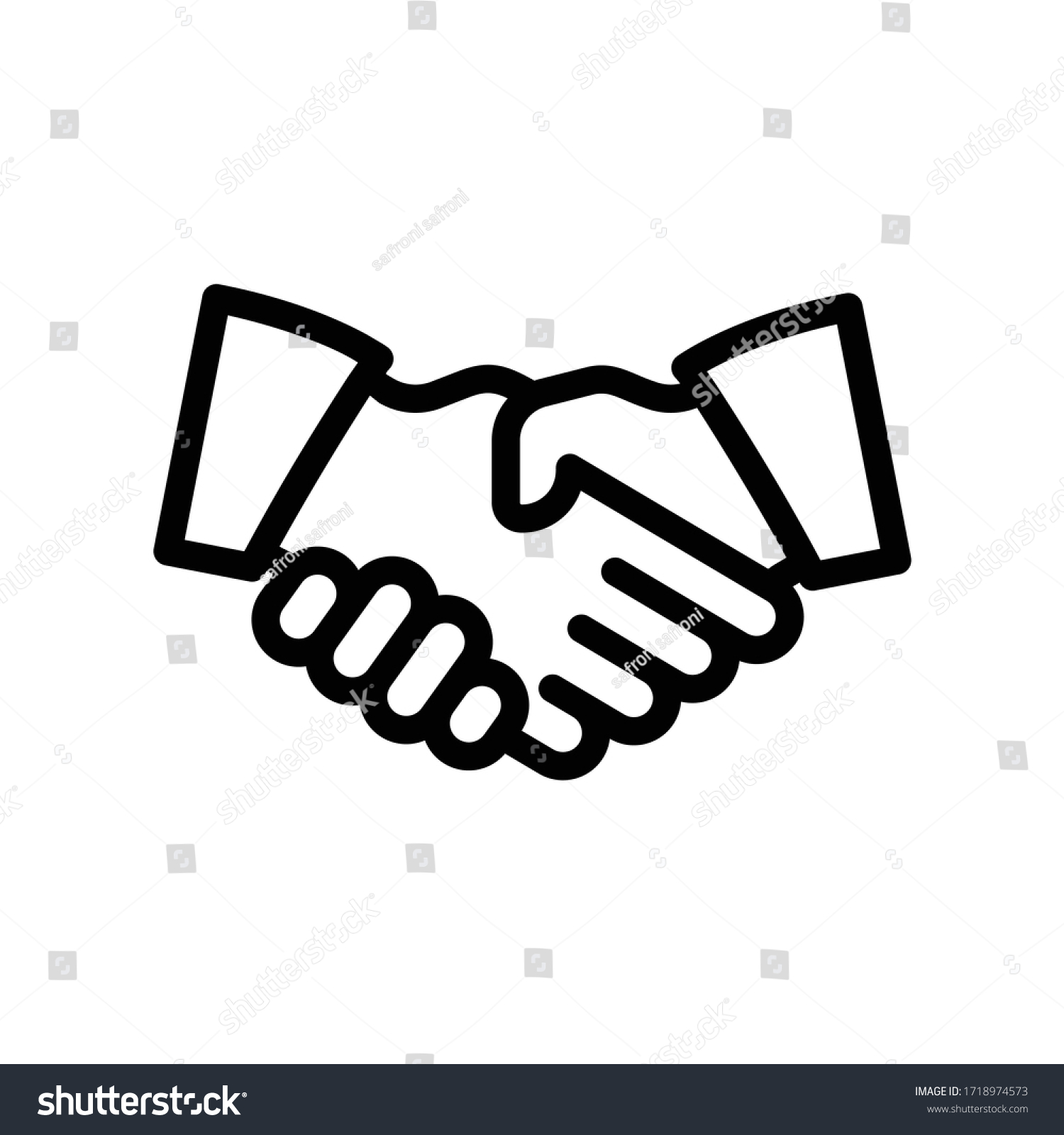 Deal Partner Agreement Vector Illustration Stock Vector (Royalty Free ...