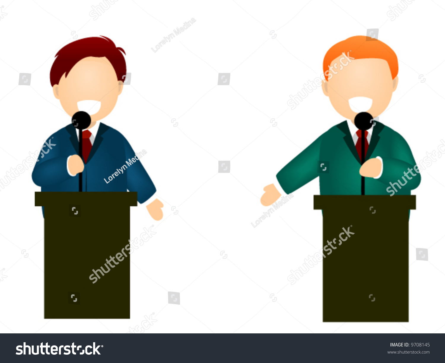 Debate Vector Icon Stock Vector (Royalty Free) 9708145 | Shutterstock