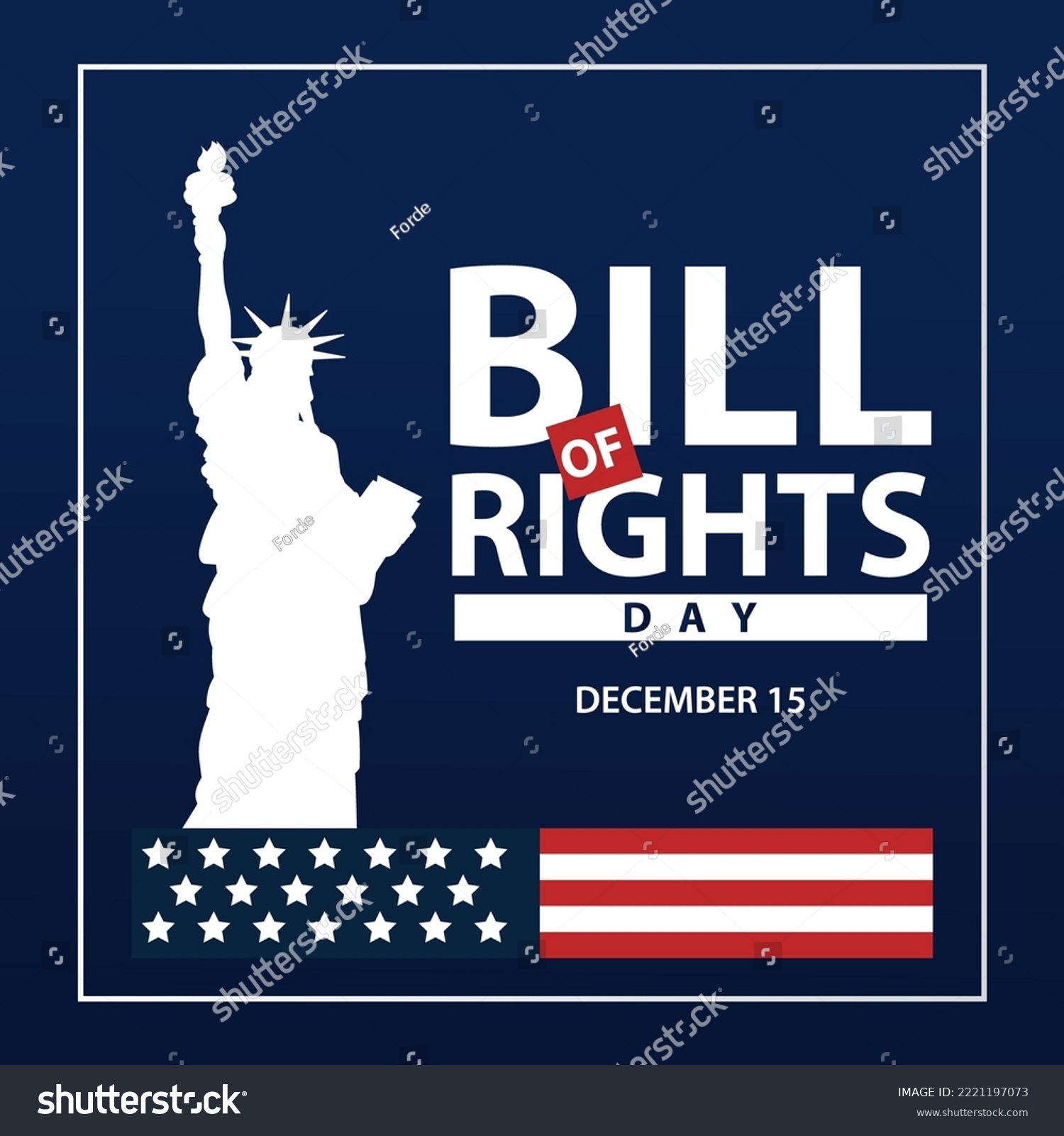 SVG of December 15, Bill of Rights Day in the United States svg