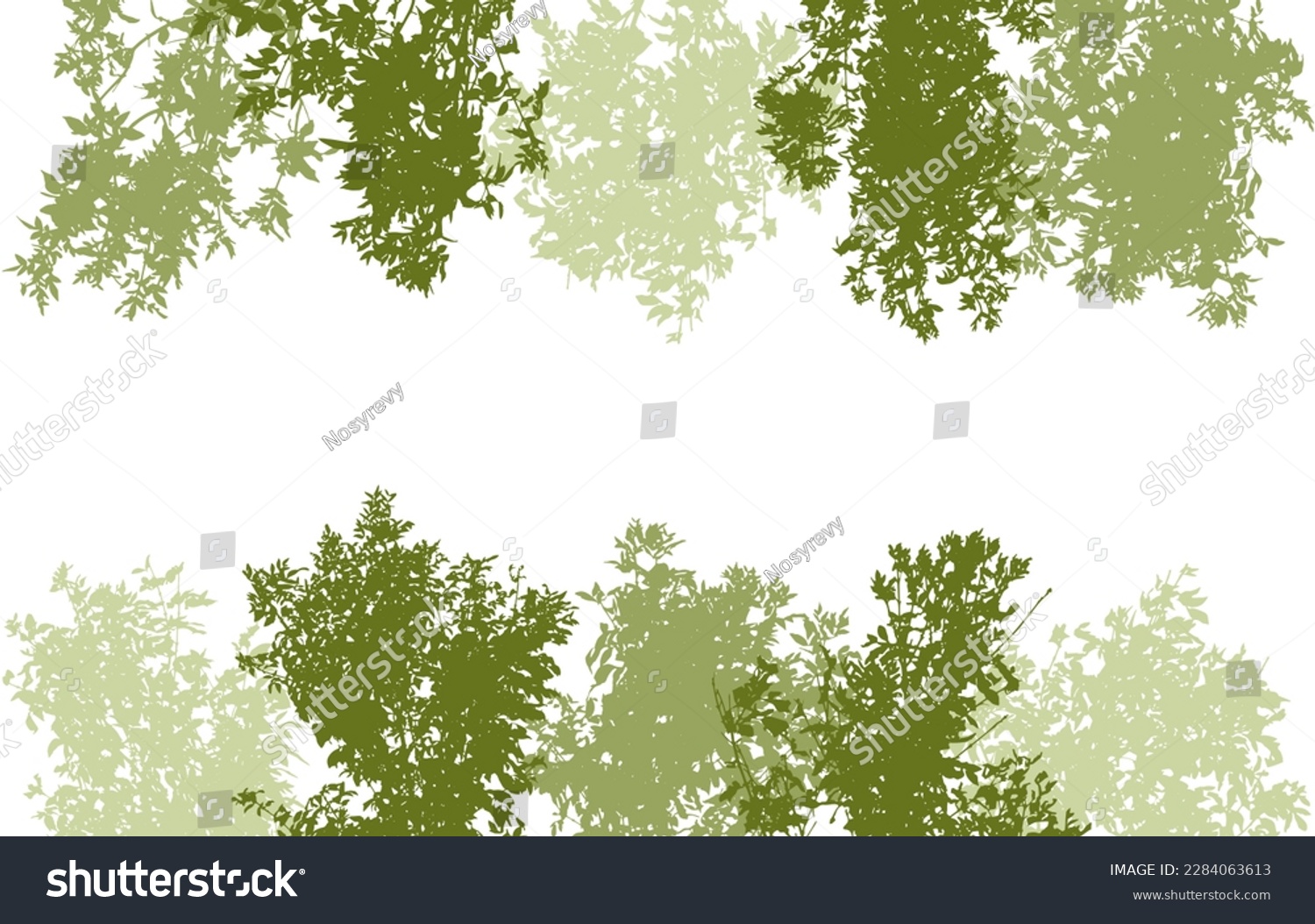 SVG of Deciduous branches of trees silhouette, background. Vector illustration svg