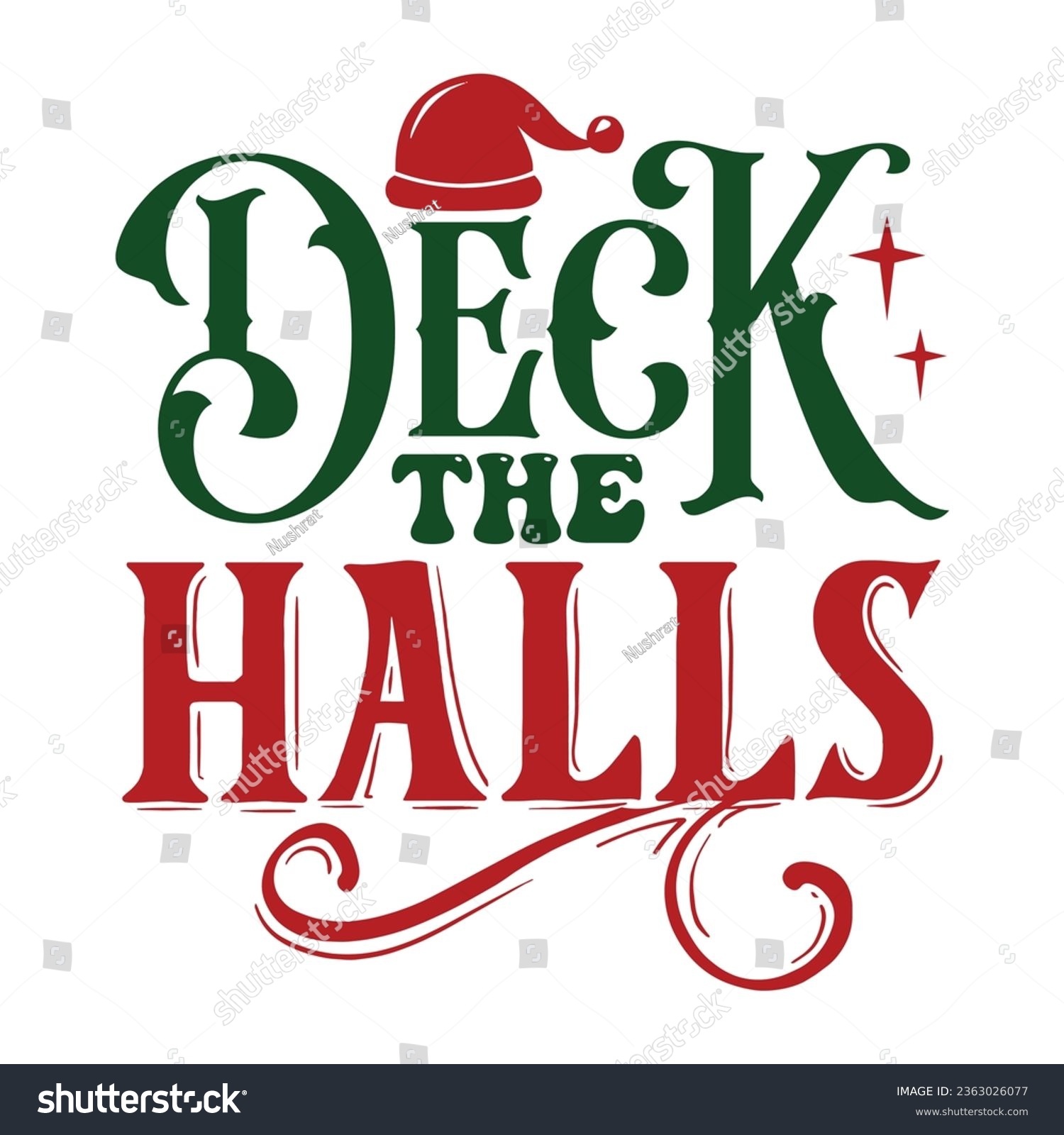 SVG of Deck the Halls, Christmas SVG design Template, Christmas SVG Design, Christmas SVG Bundle. svg