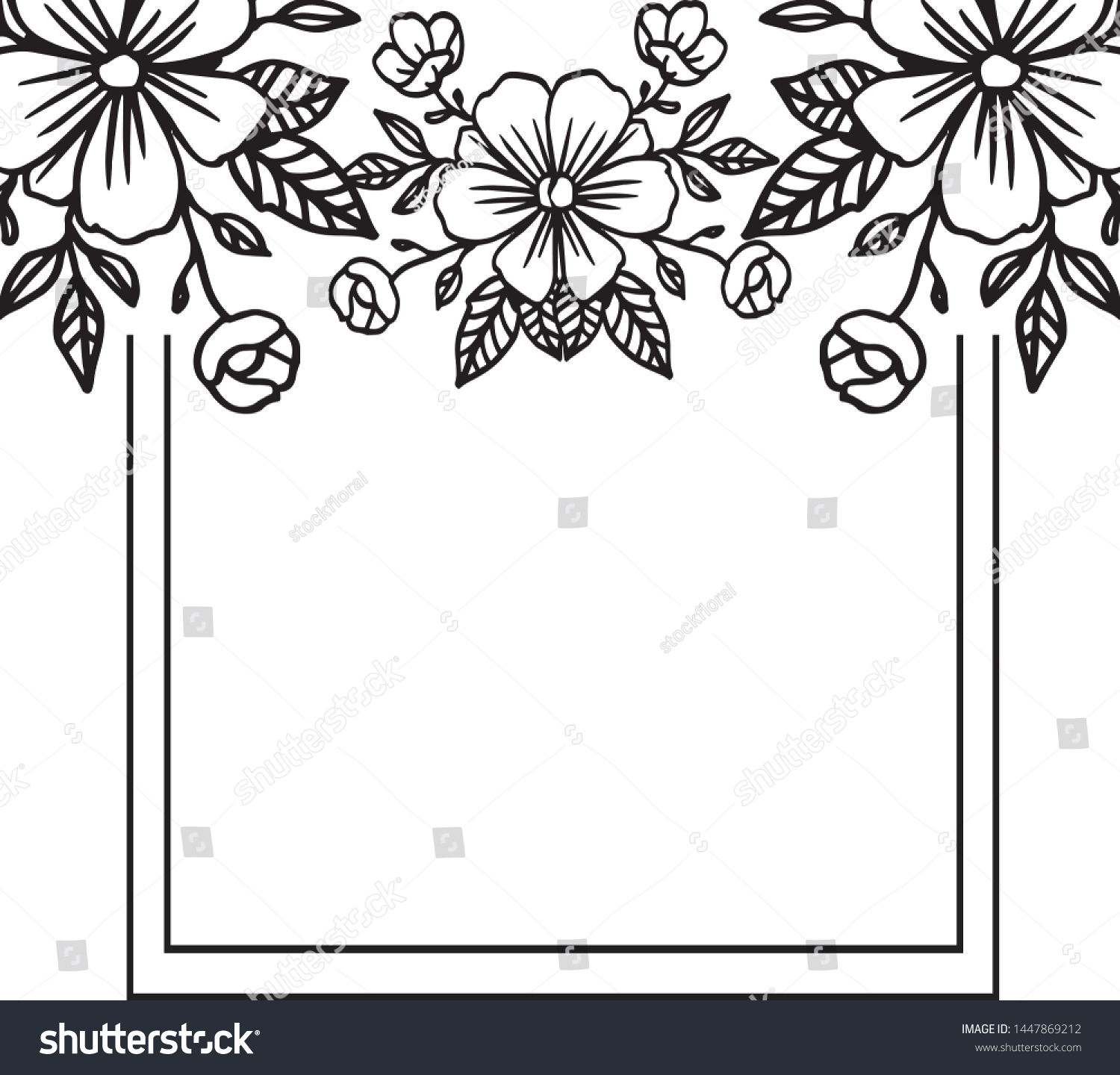Decoration Cute Flower Various Card Pattern Stock Vector (Royalty Free ...