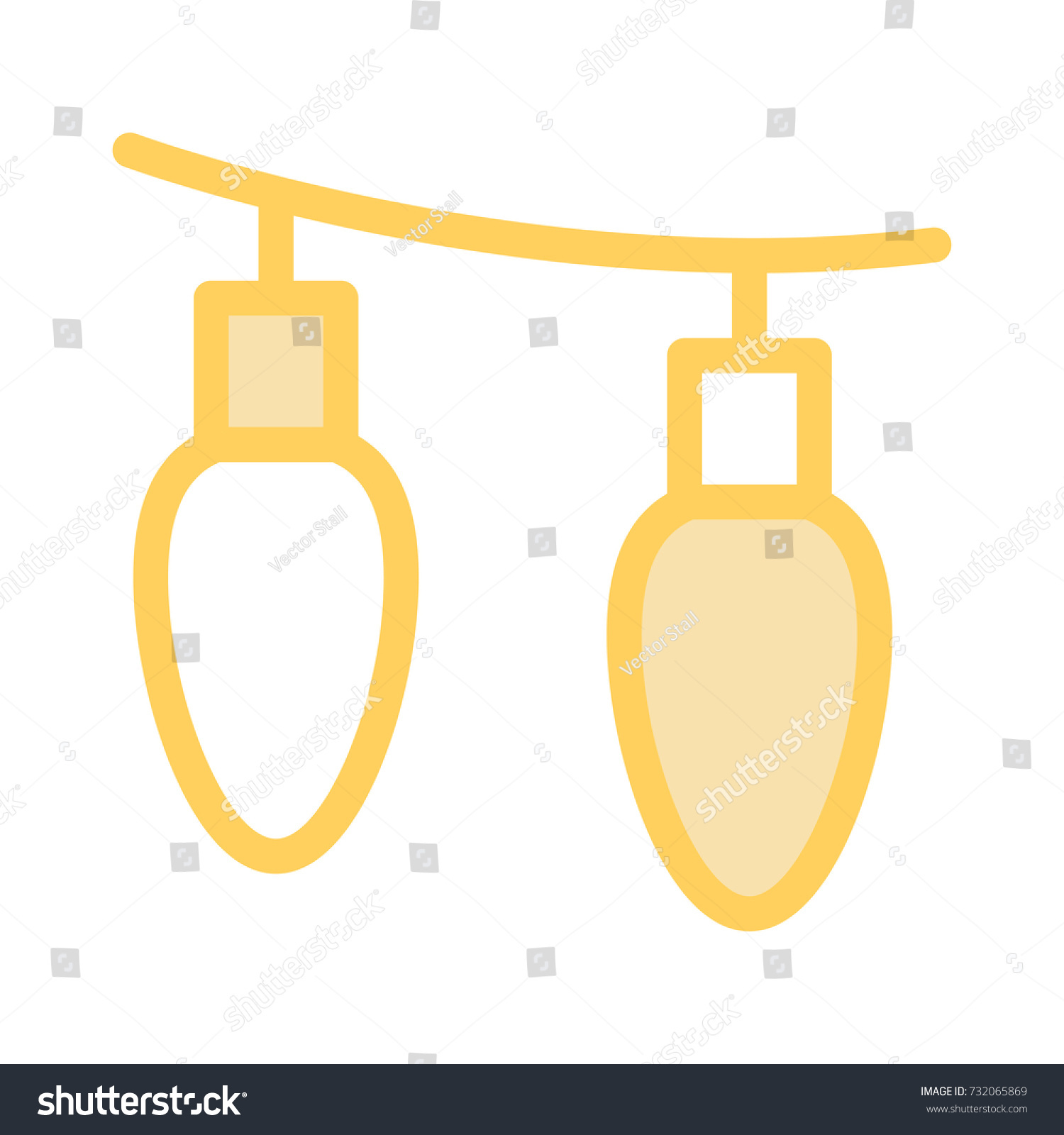 Decoration Light Icon Stock Vector (Royalty Free) 732065869 Shutterstock