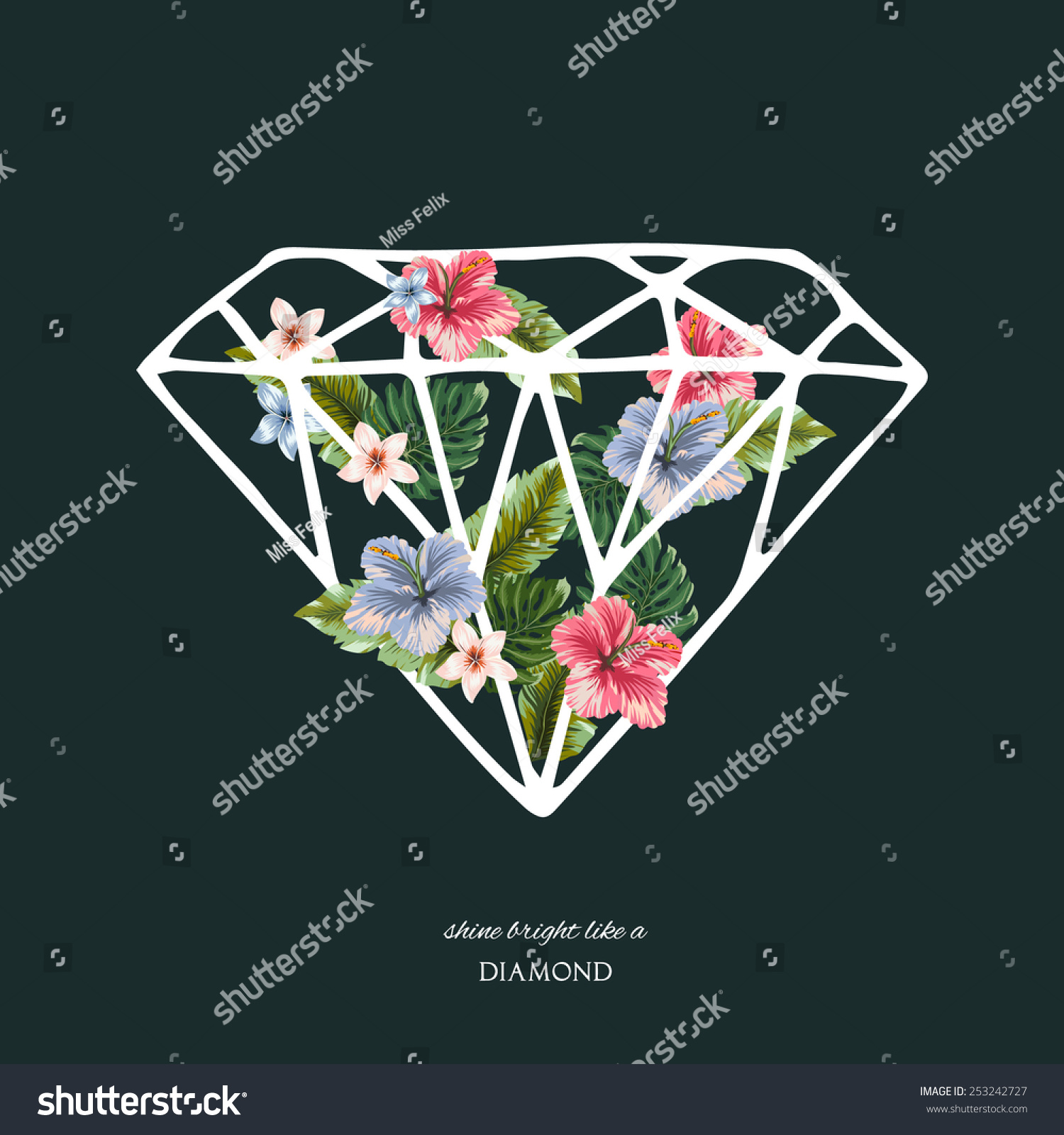 diamond shape flower