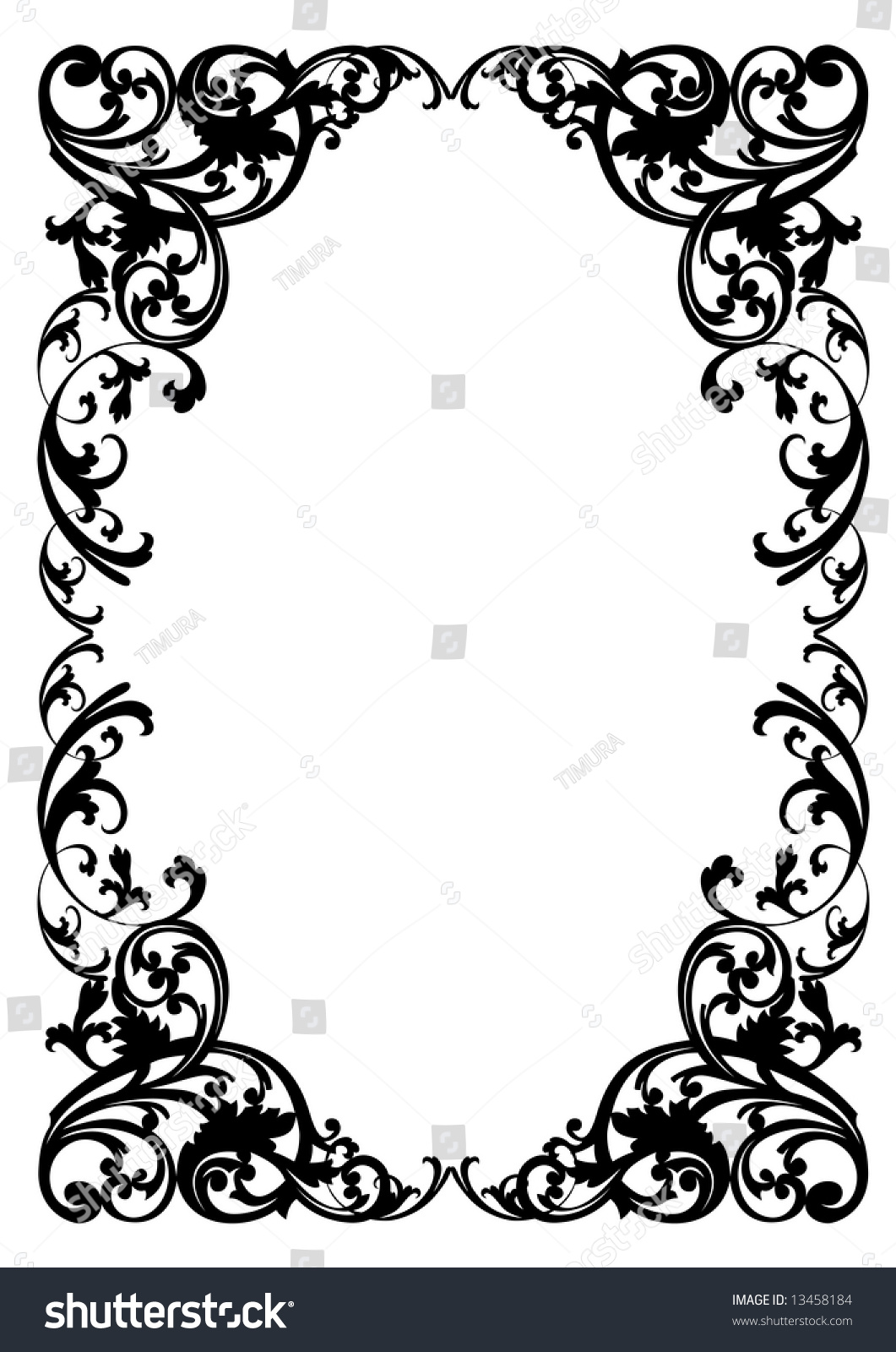 Decorative Frame Stock Vector Illustration 13458184 : Shutterstock