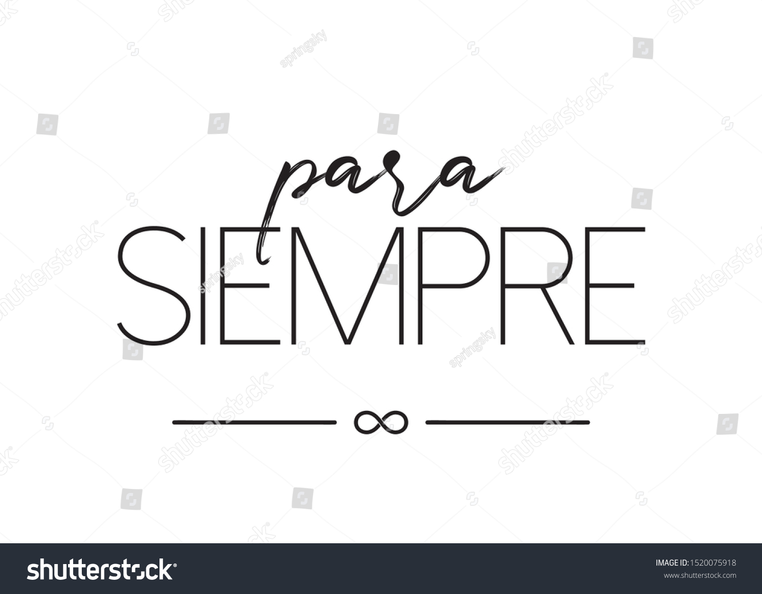 Decorative Para Siempre Forever Spanish Text Stock Vector Royalty Free Decorative Para Siempre Forever Spanish Text Stock Vector Royalty Free