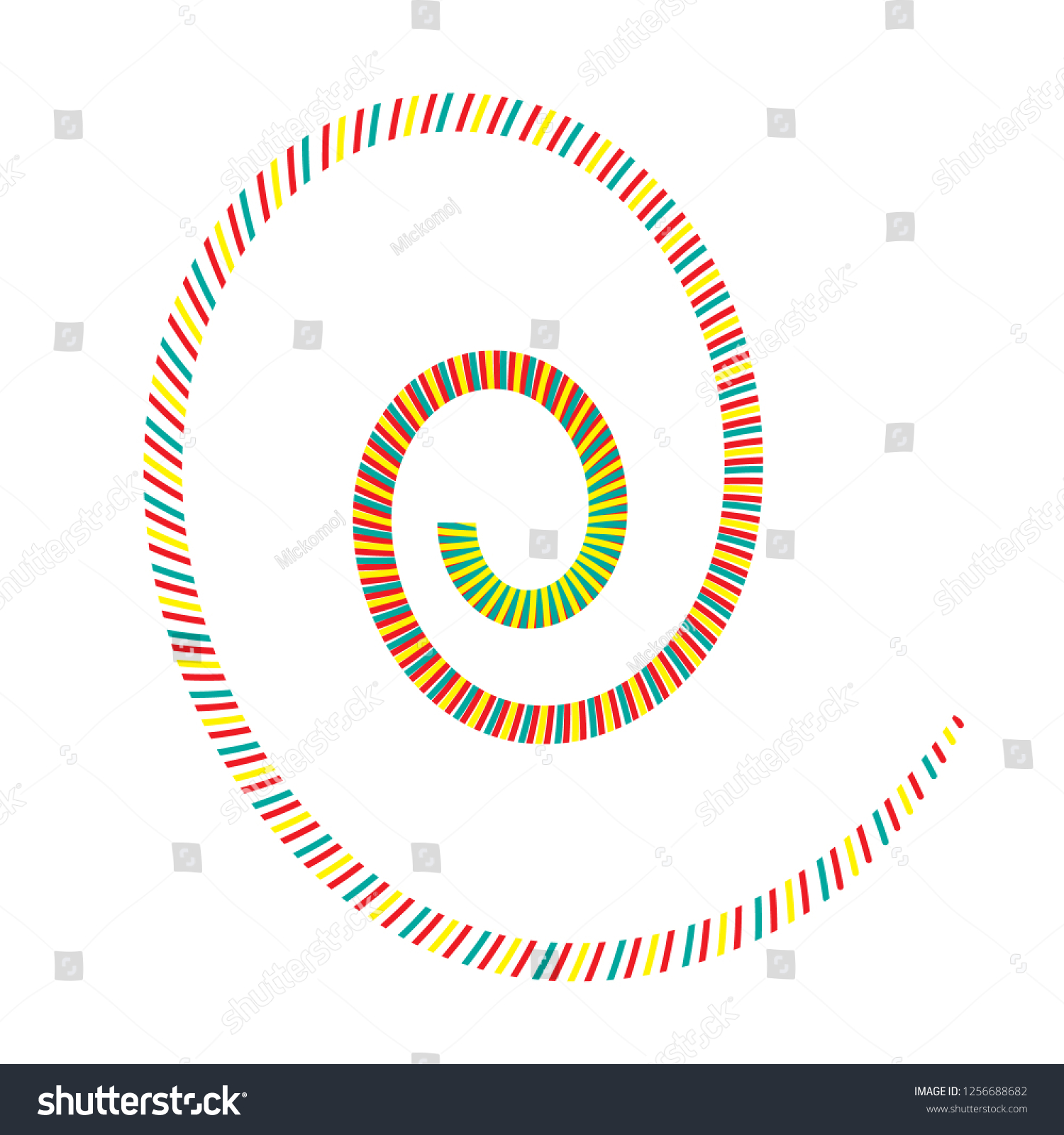 Decorative Spiral Vector Design Stock Vector (Royalty Free) 1256688682 ...