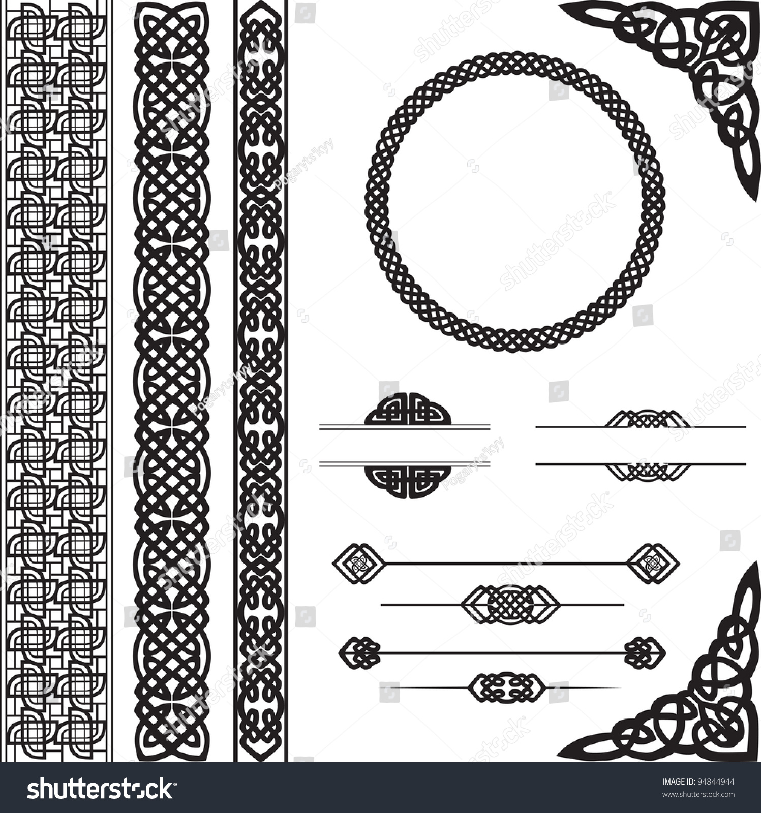 Decorative Vector Elements Design Stock Vector Royalty Free