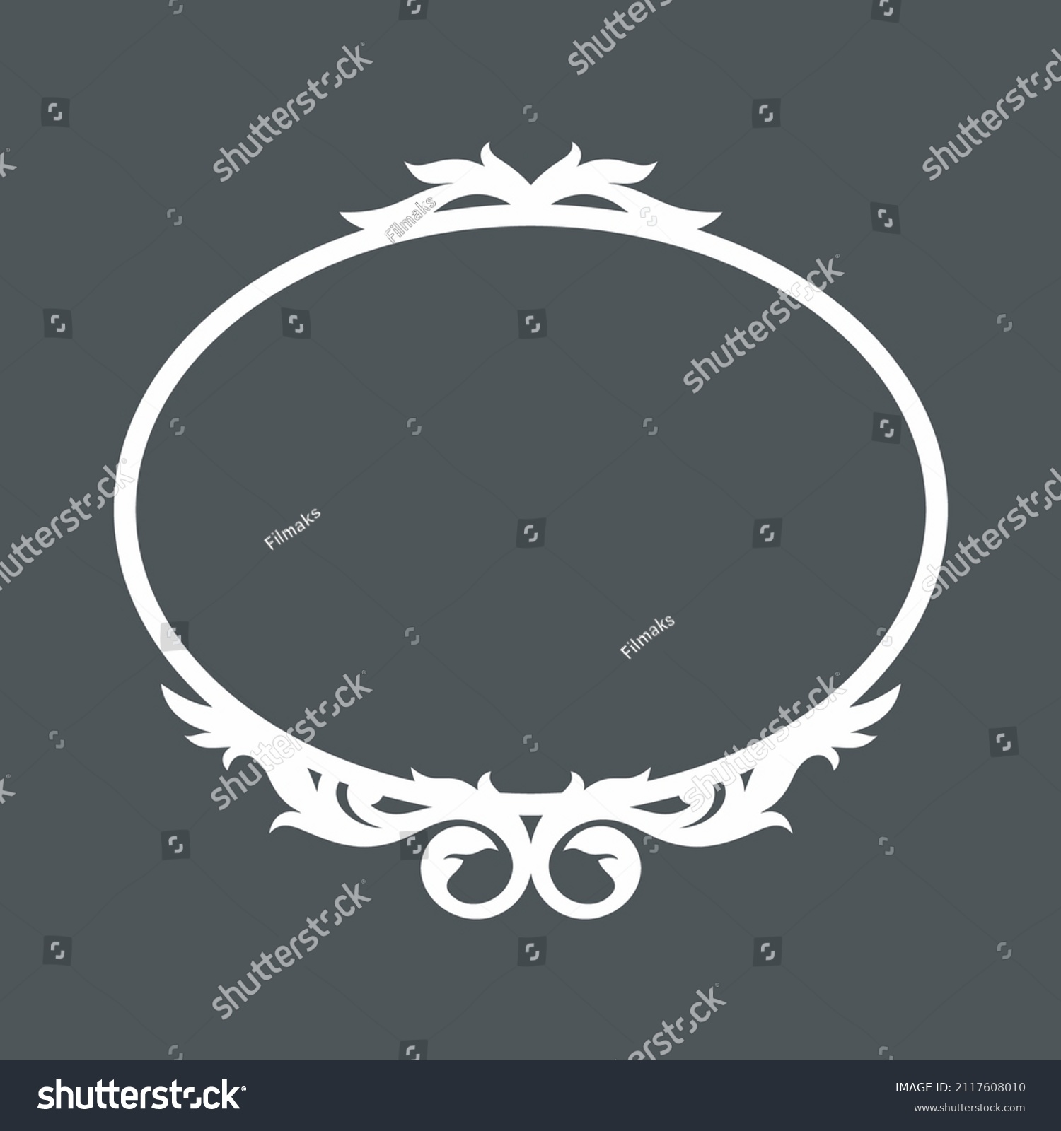 SVG of Decorative vintage floral Wedding rings love frame vector svg