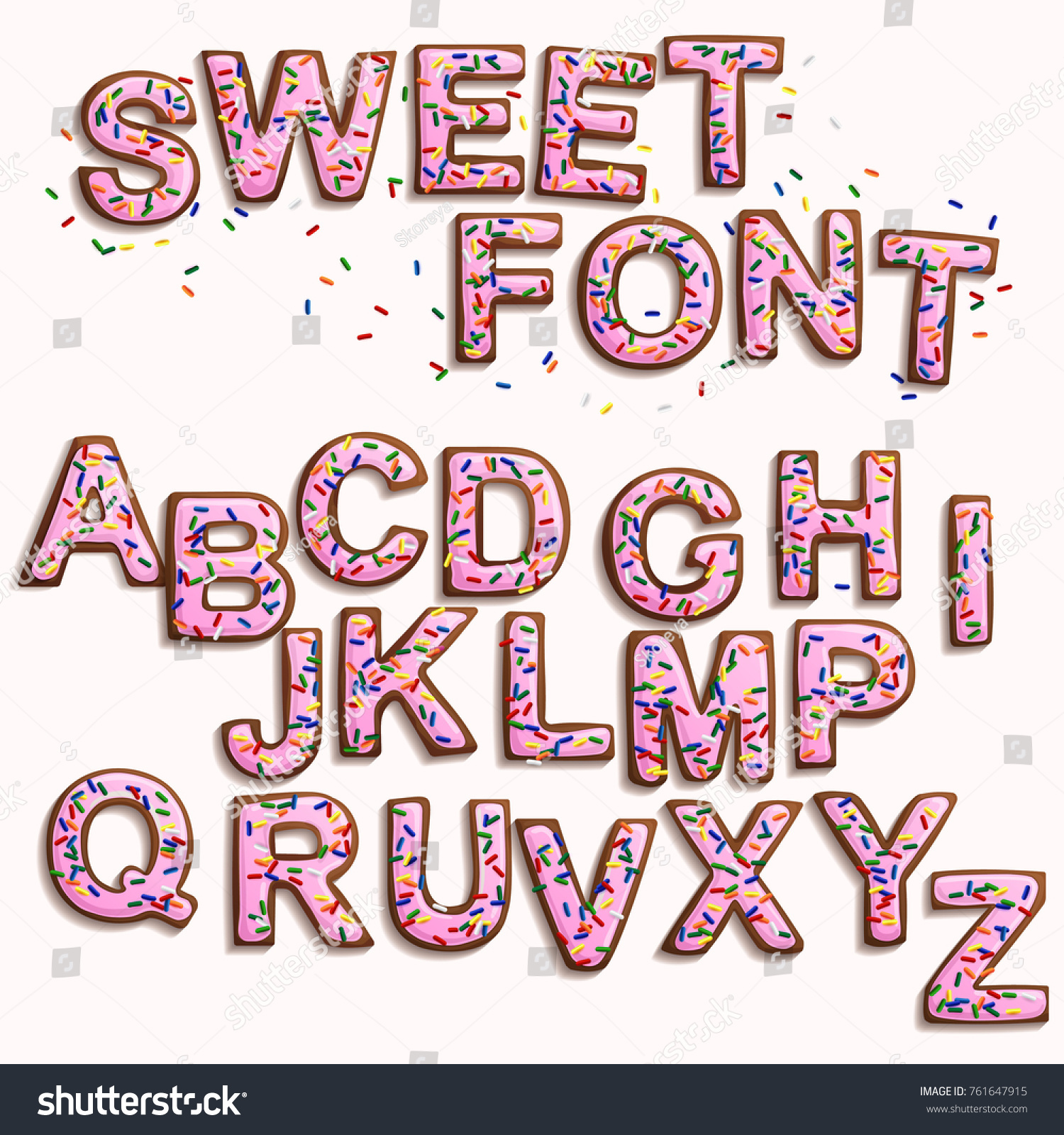 4,162 Sprinkle font Images, Stock Photos & Vectors | Shutterstock