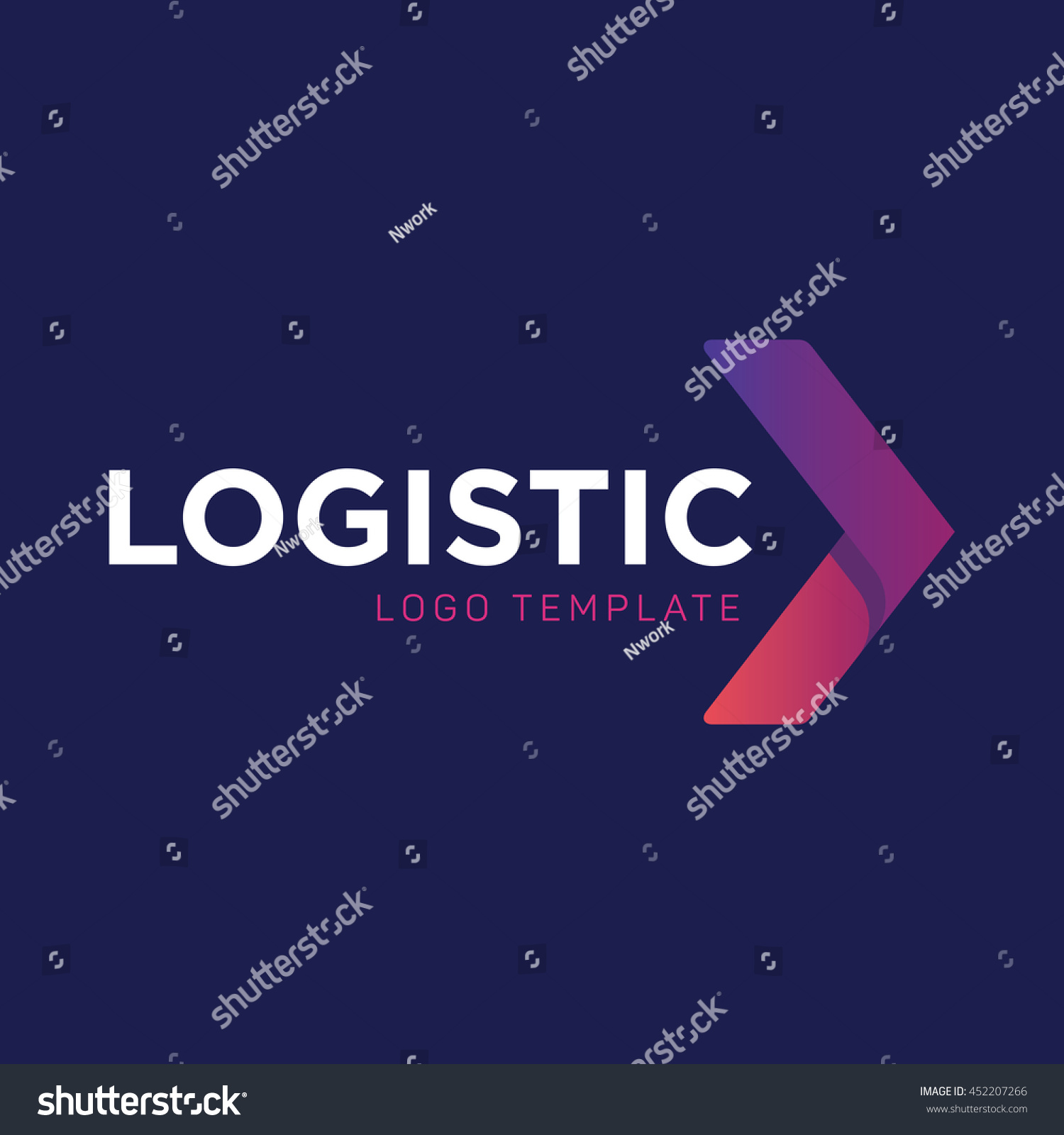 Delivery Arrow Logo Stock Vector (royalty Free) 452207266