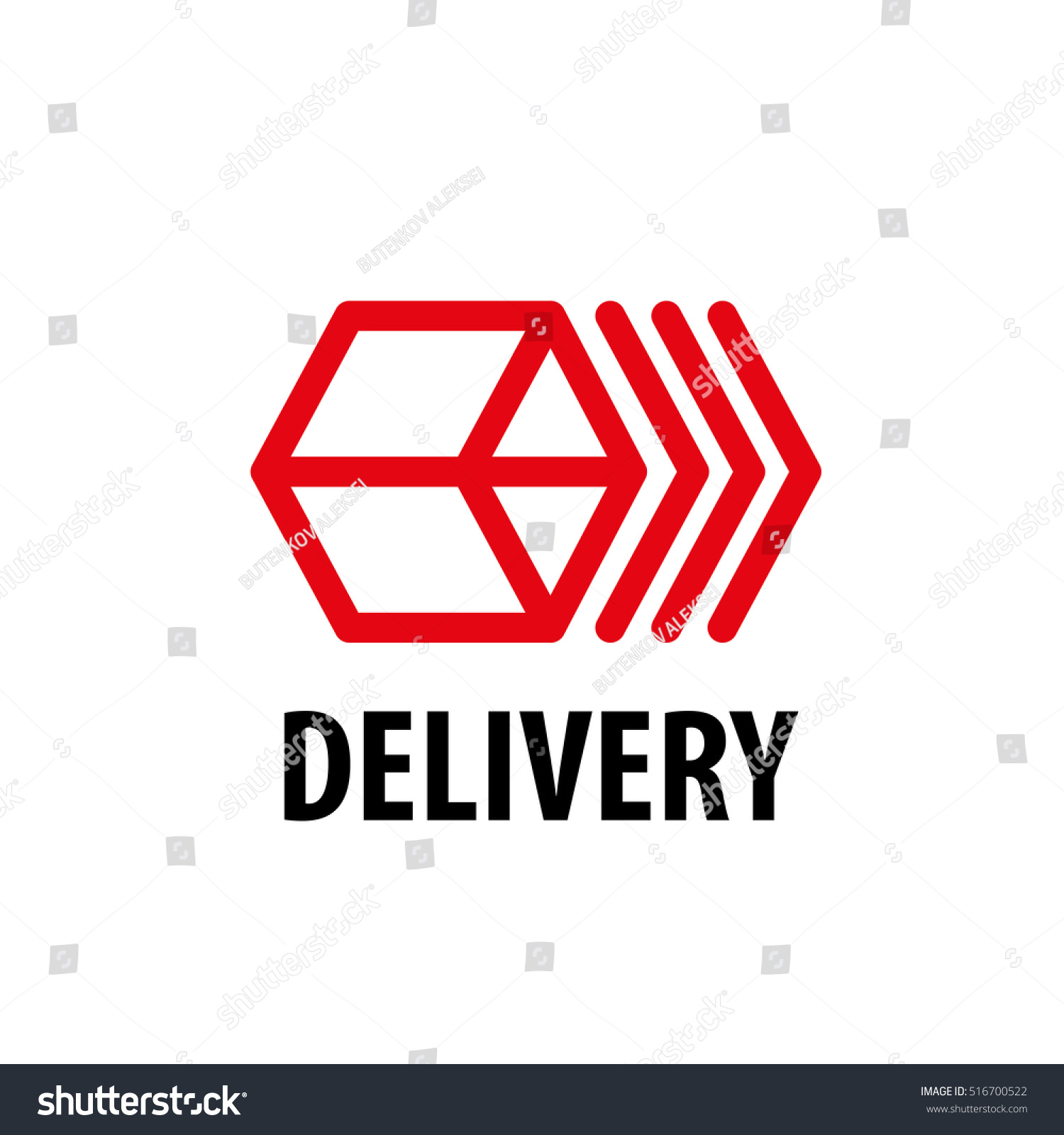 Delivery Logo Template Stock Vector 516700522 : Shutterstock