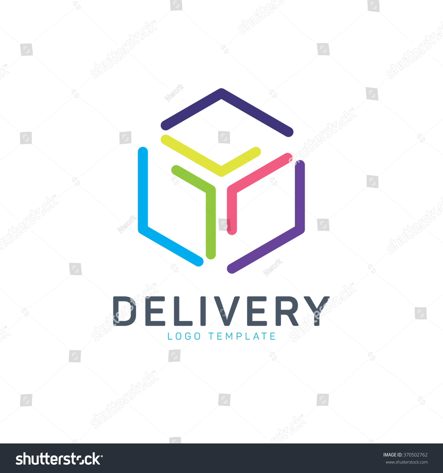 Delivery Logo Transport Logo Package Logo Stock Vektorgrafik Lizenzfrei