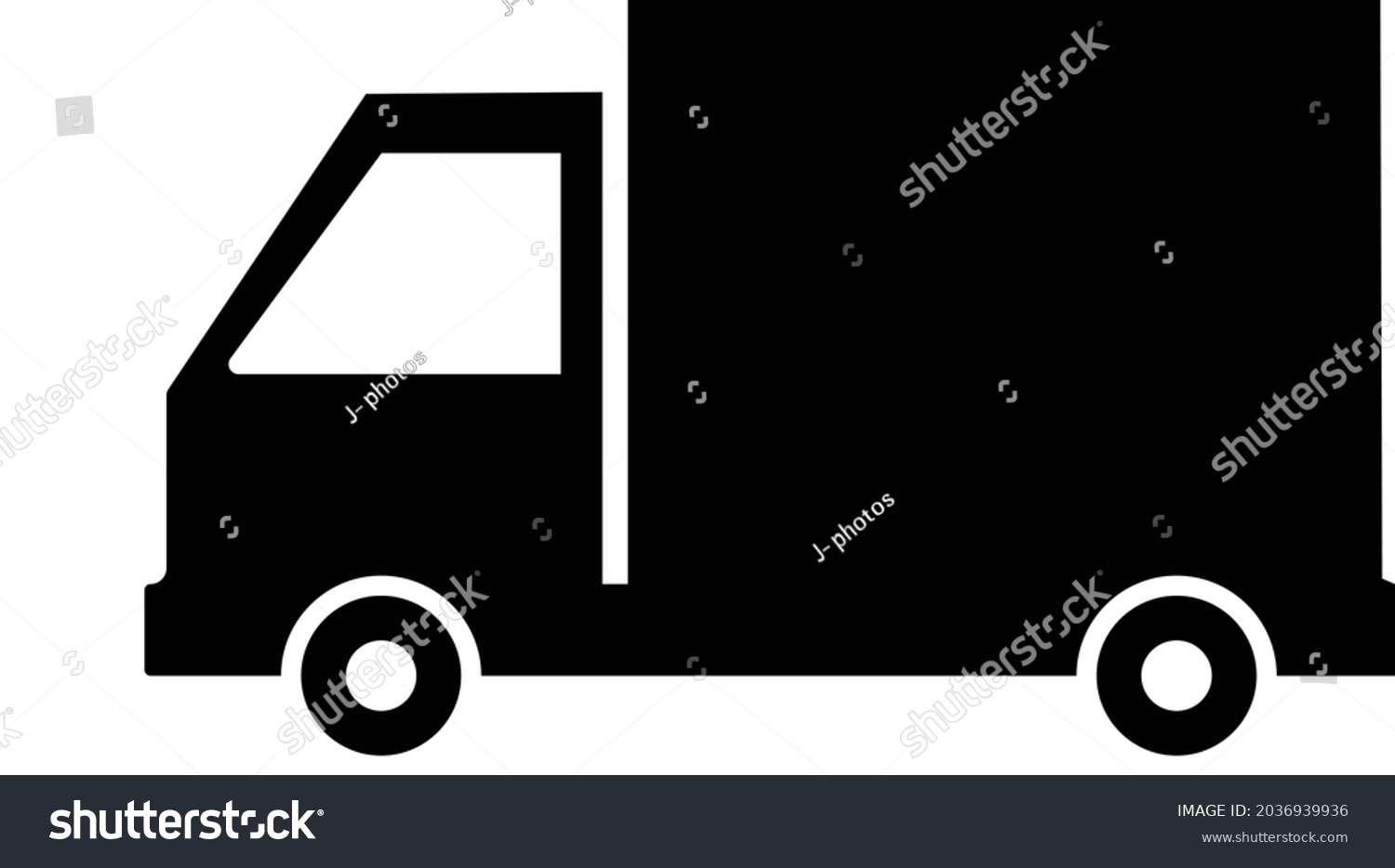 Delivery Service Lorry Vector Adobe Illustration Stock Vector (Royalty ...