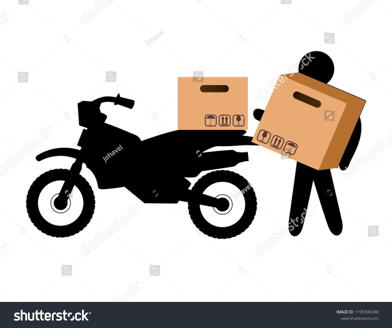 cardboard box motorcycle