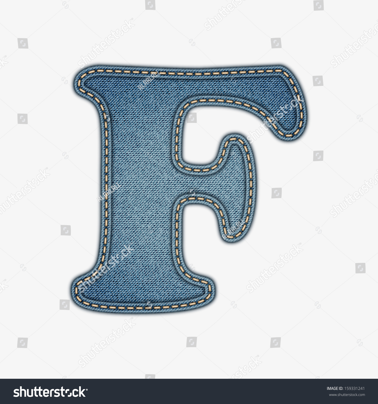 Denim Letter Jeans Alphabet Eps10 Stock Vector (Royalty Free) 159331241 ...