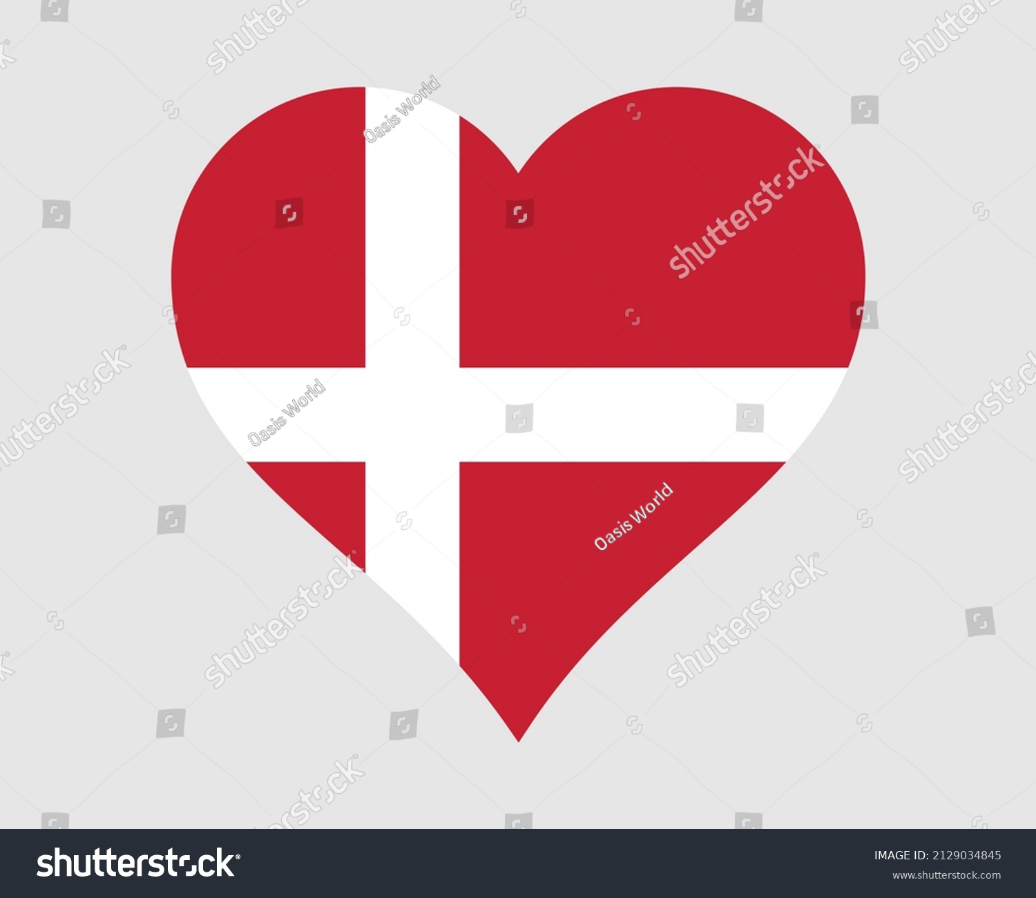 SVG of Denmark Heart Flag. Danish Love Shape Country Nation National Flag. Dane Banner Icon Sign Symbol. EPS Vector Illustration. svg