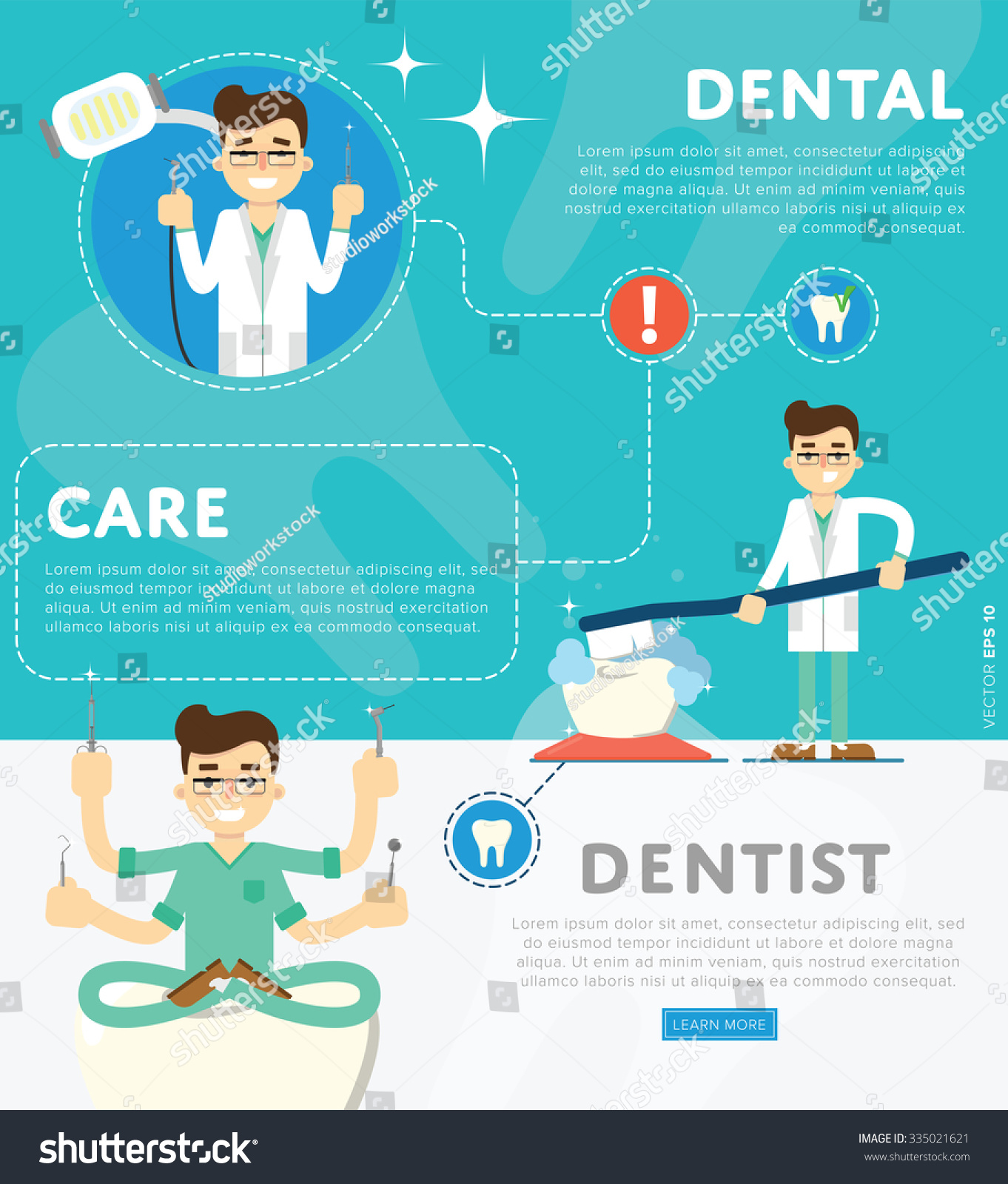 Infografías Dentales De Ilustraciones Vectoriales De: Vector De Stock ...