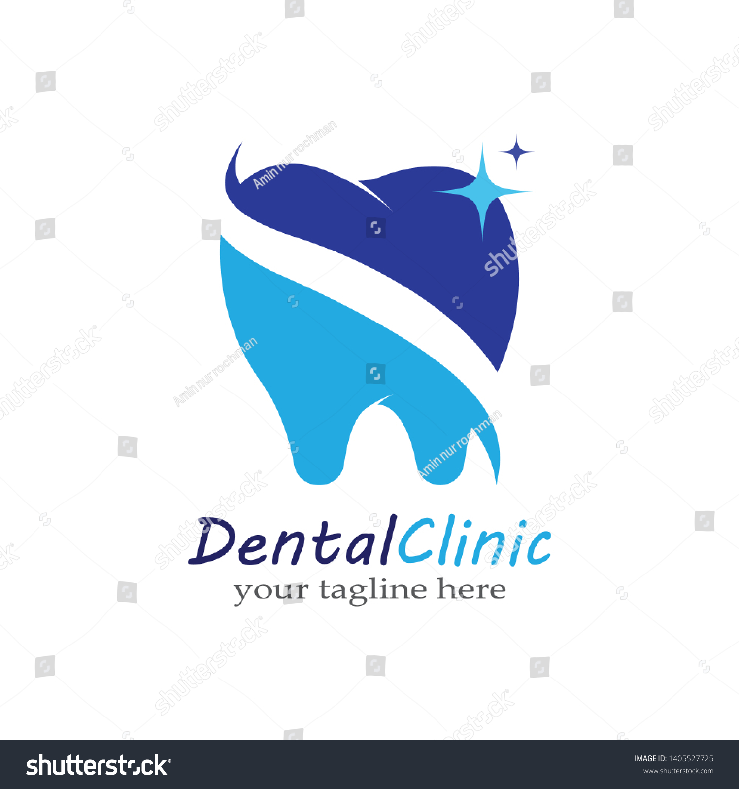 Dental Logo Designcreative Dentist Logodental Clinic Stock Vector ...