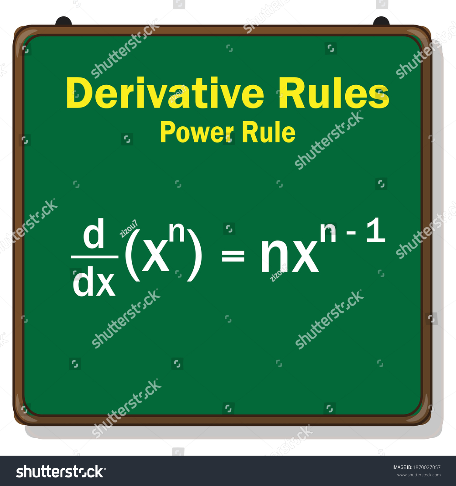 Derivative Rules Power Rule Formula Stock Vector Royalty Free Derivative Rules Power Rule Formula Stock Vector Royalty Free