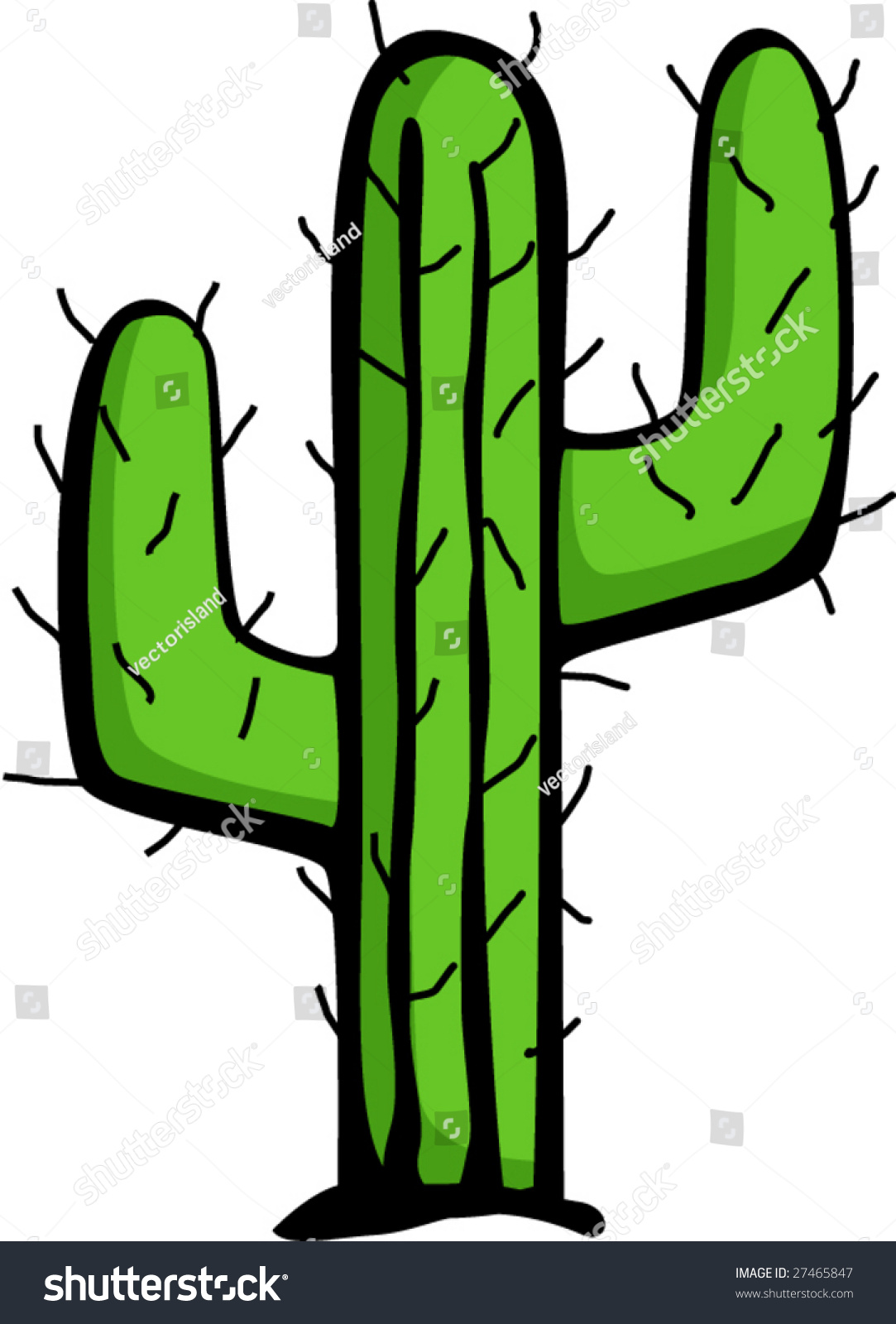 Desert Cactus Stock Vector 27465847 - Shutterstock