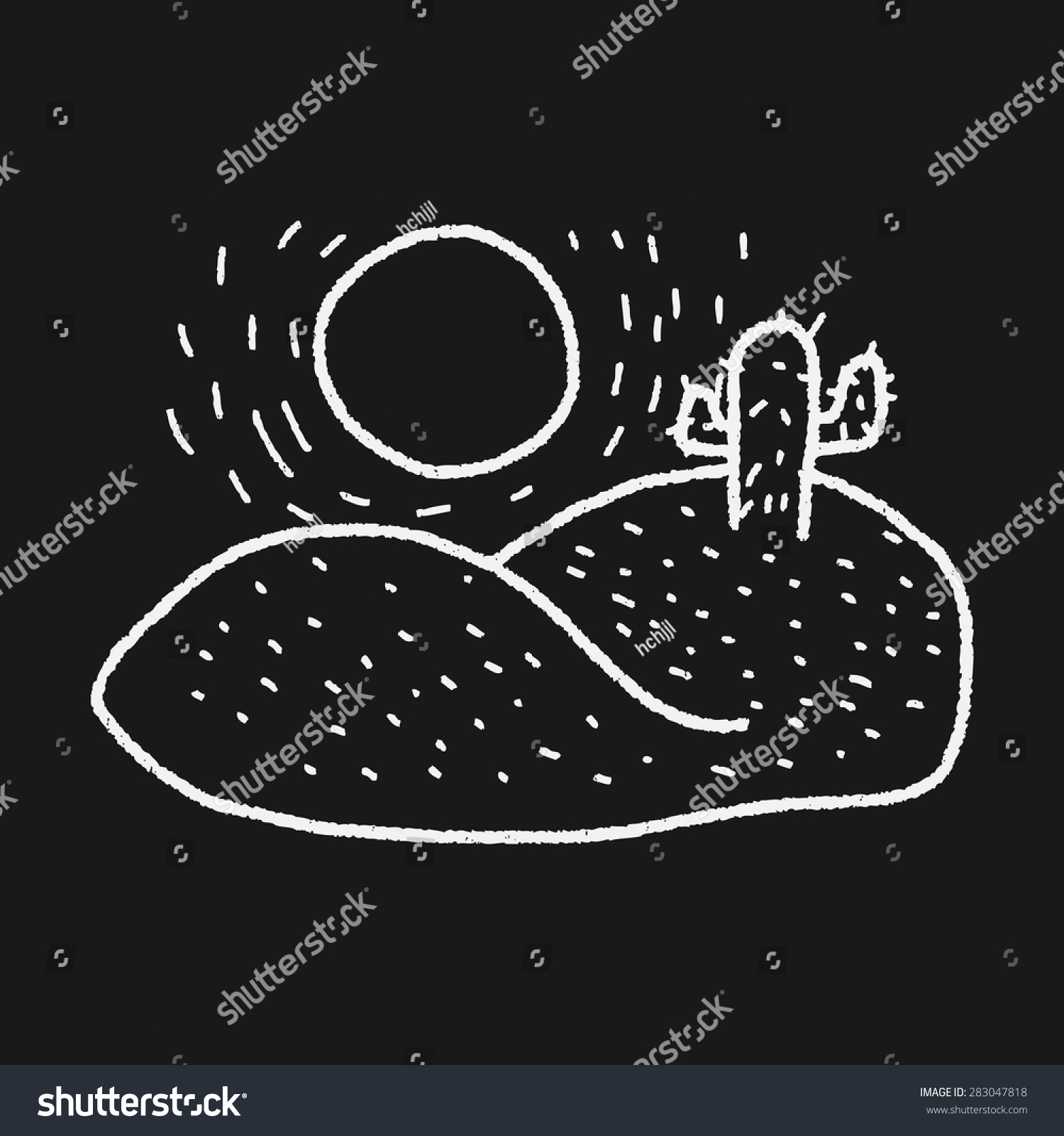 Desert Doodle Stock Vector (Royalty Free) 283047818 | Shutterstock