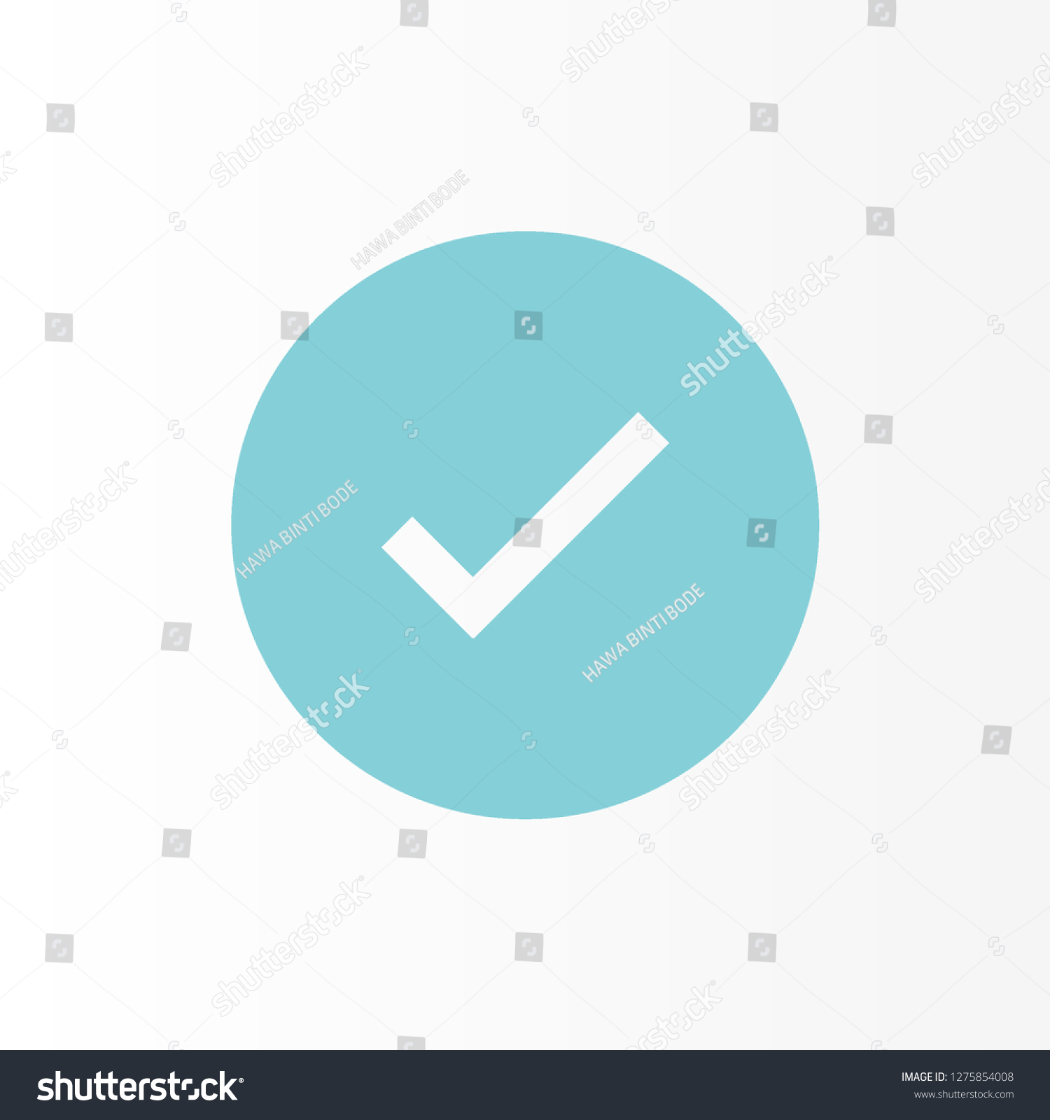Design Button Icon Checklist Check Button: vector de stock (libre de ...