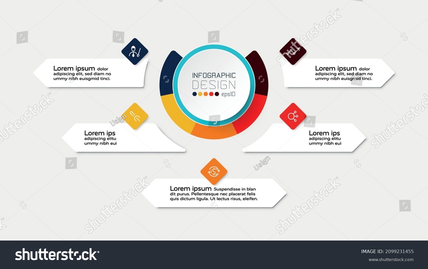 Design Circle Diagram Can Be Used Stock Vector (Royalty Free ...