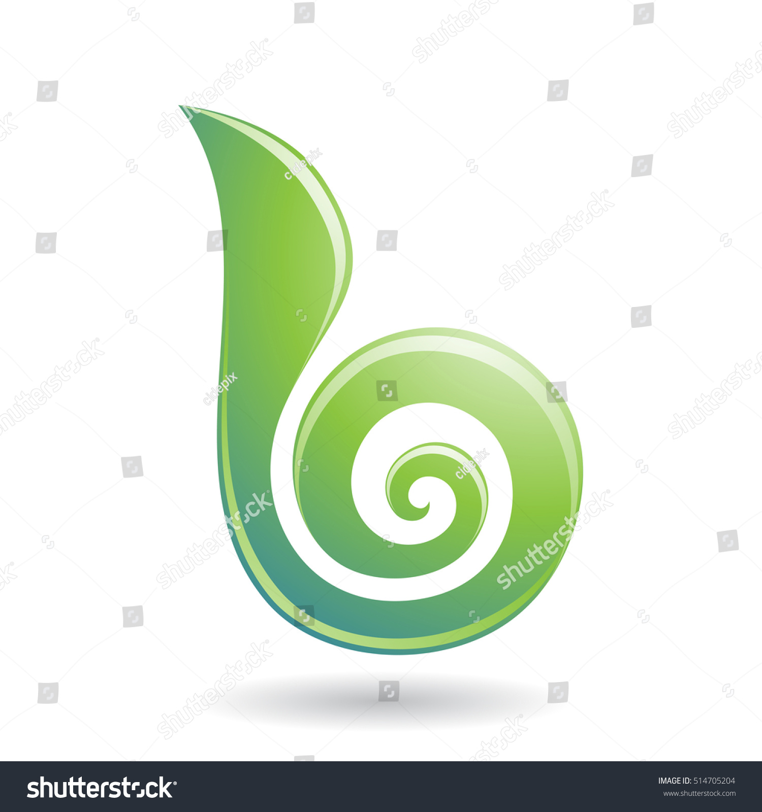 Design Concept Abstract Icon Letter B Stock Vector (Royalty Free ...