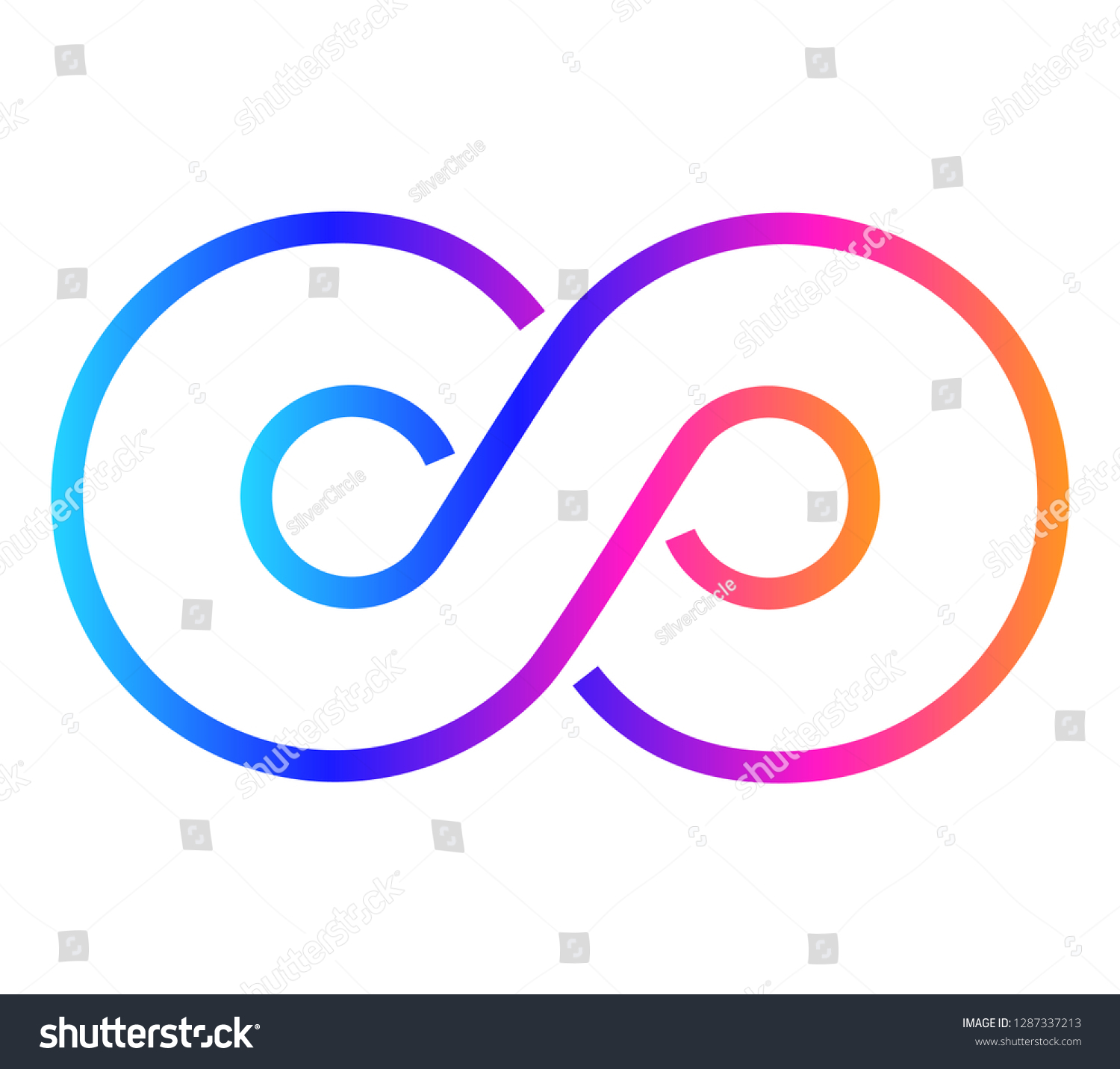 Design Elements Infinity Sign Color Spectrum Stock Vector (Royalty Free ...