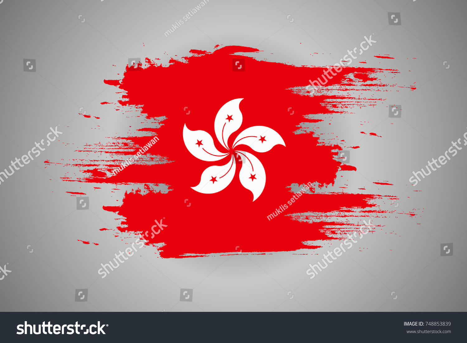 Design Flag Hongkong Country Texture Paint Stock Vector 748853839 Design Flag Hongkong Country Texture Paint Stock Vector 748853839