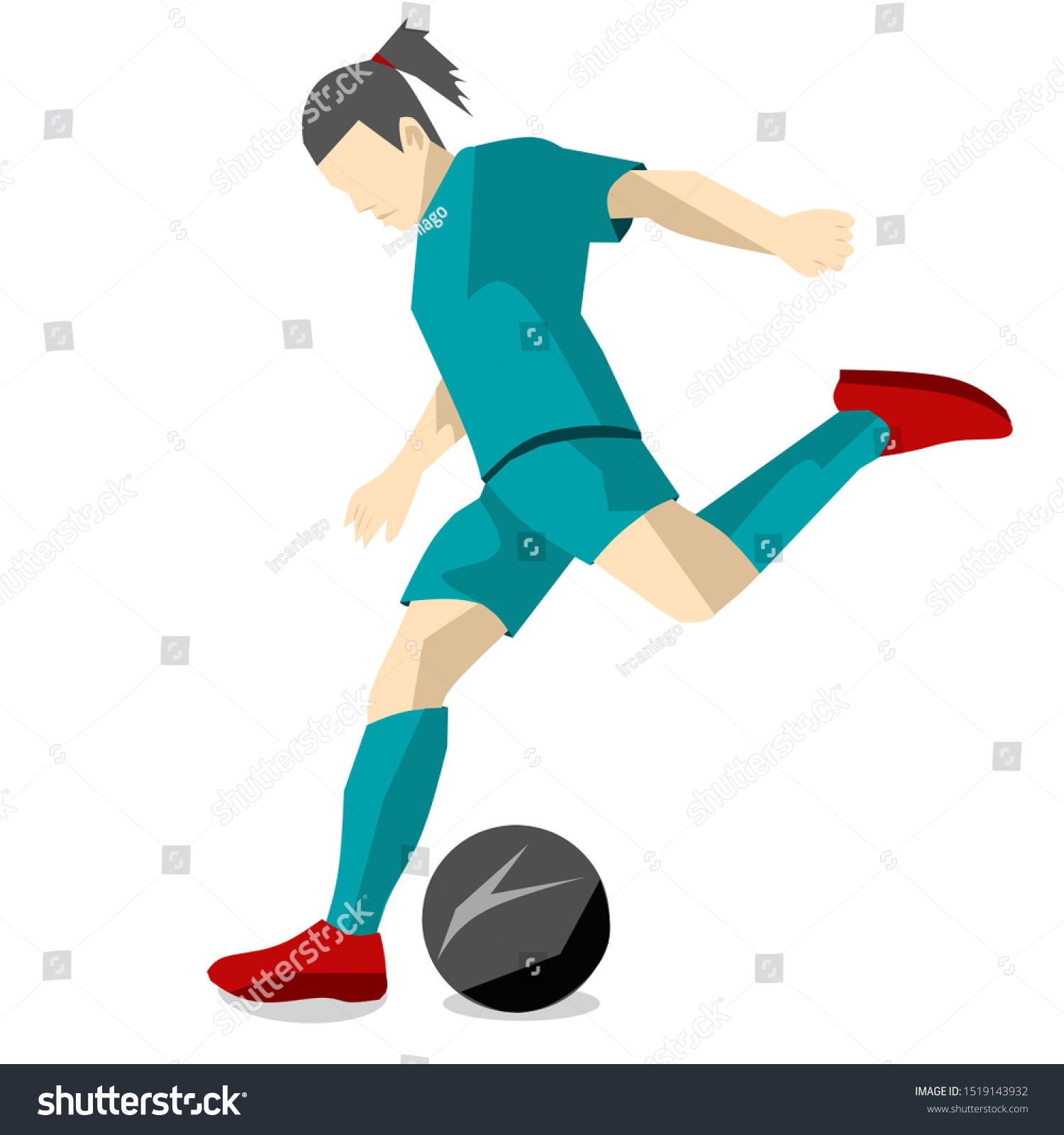 Design Illustration Cartoon Character Vector Soccer Stock Vector Royalty Free