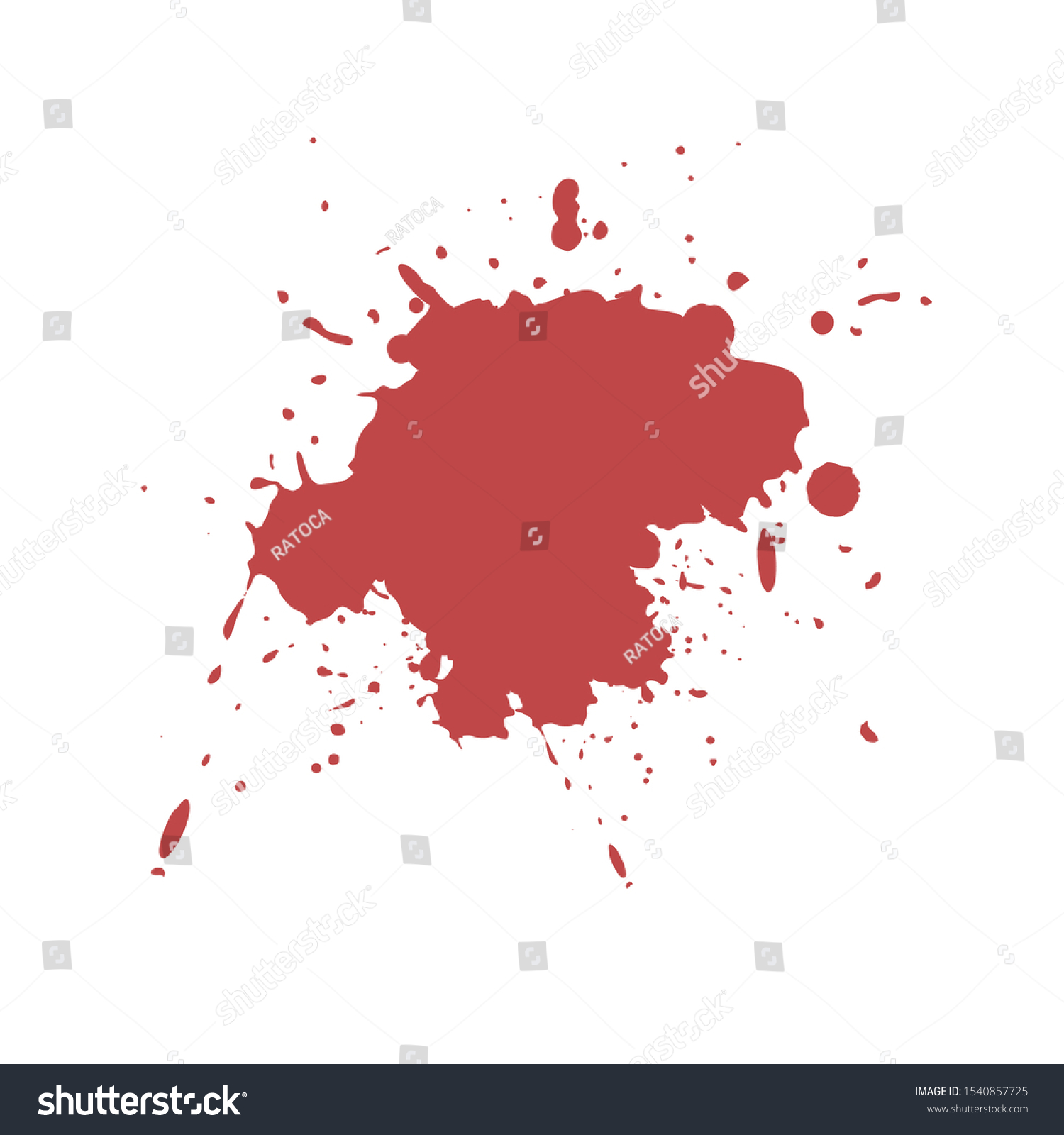 Design Blood Stain Illustration Stock Vector (Royalty Free) 1540857725