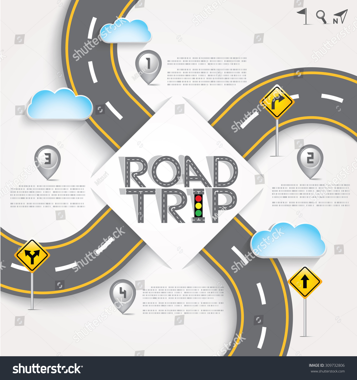 design road street template background words のベクター画像素材