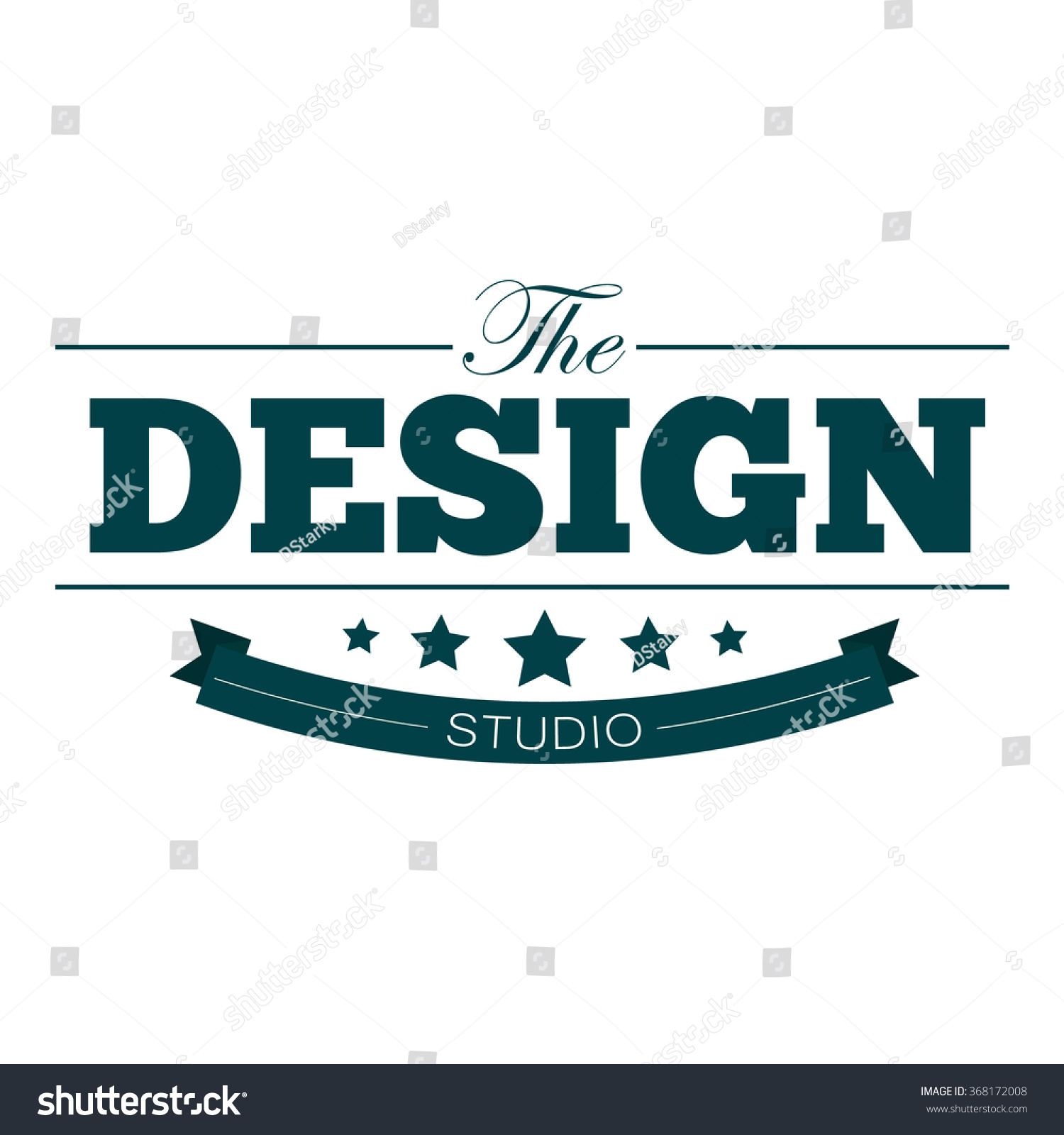Design Studio Logotype Stock Vector 368172008 - Shutterstock