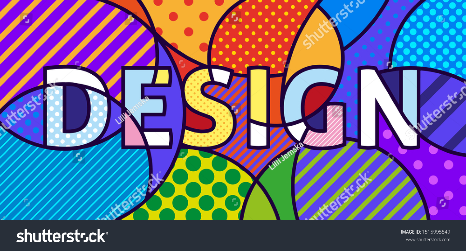 dise-o-word-pop-art-imagen-vectorial-vector-de-stock-libre-de