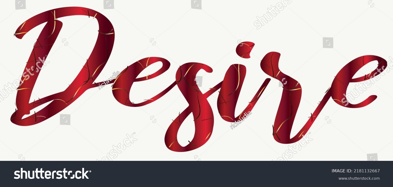 desire-word-desire-red-gold-color-stock-vector-royalty-free