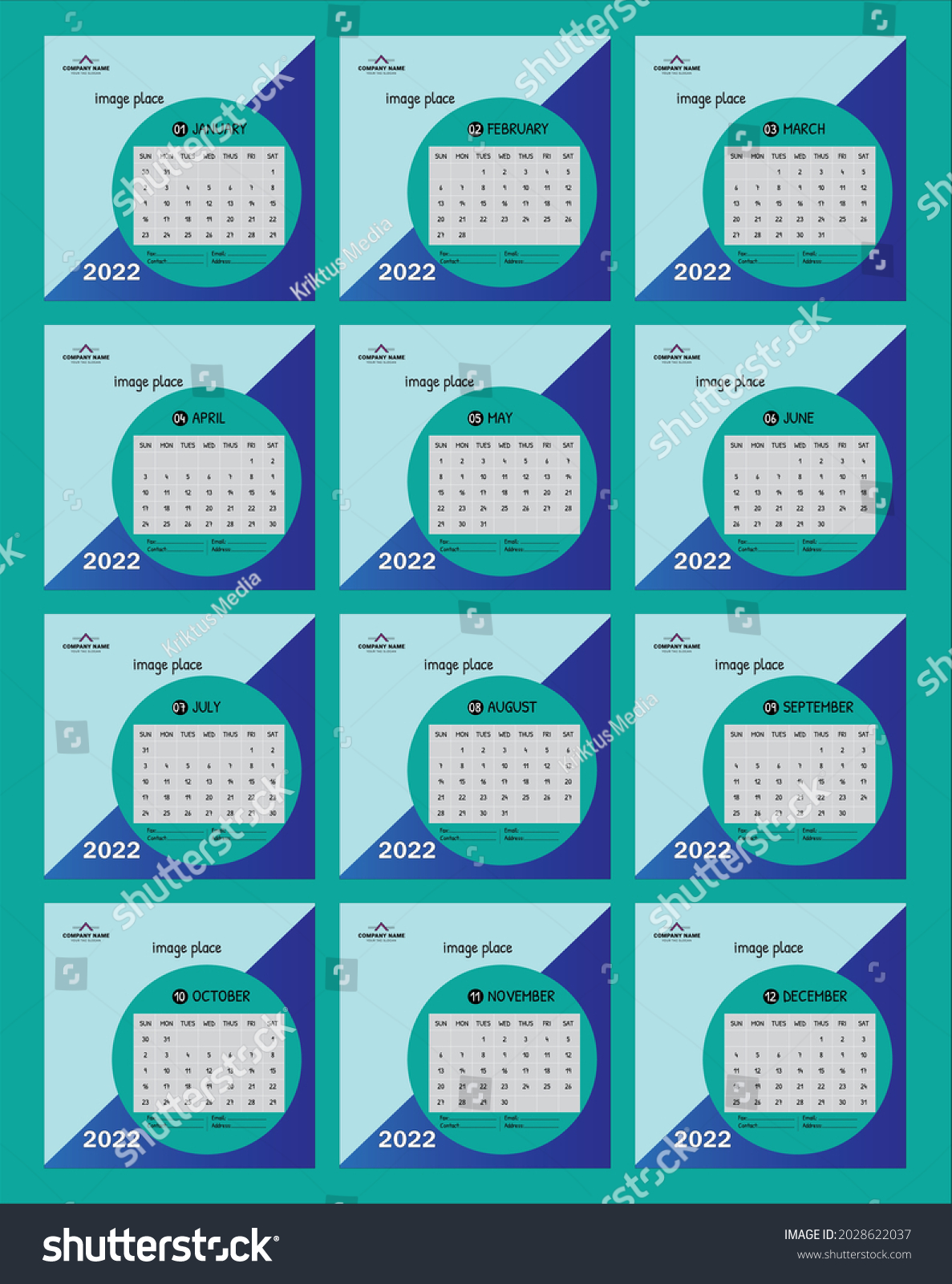 Desk Calendar 2022 Template Editable 2022 Stock Vector Royalty Free 2028622037 Shutterstock 3174