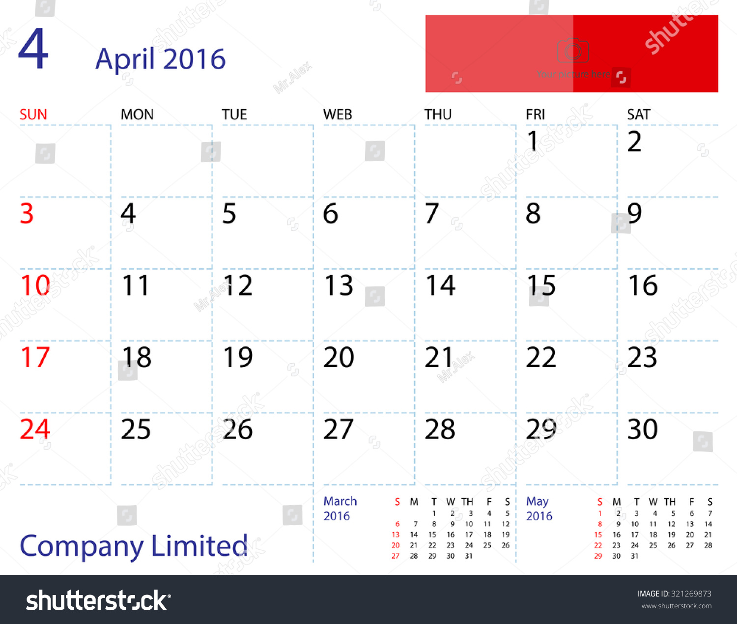calendar april 2015 template