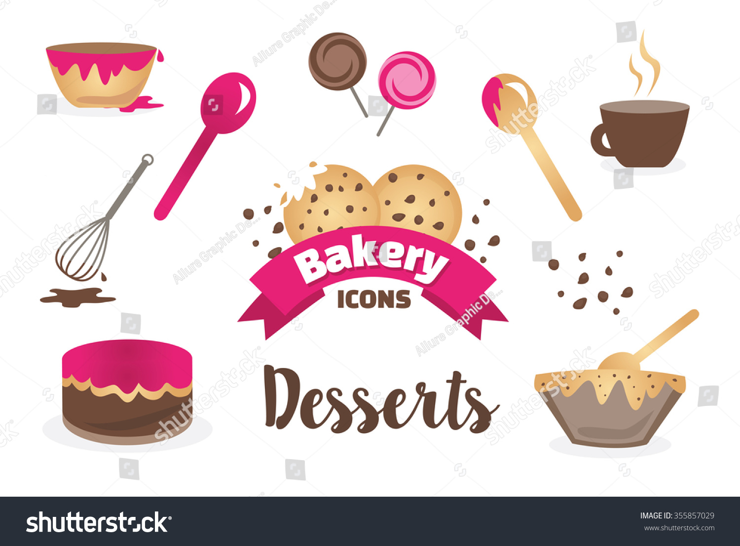 SVG of Dessert Bakery Icons svg