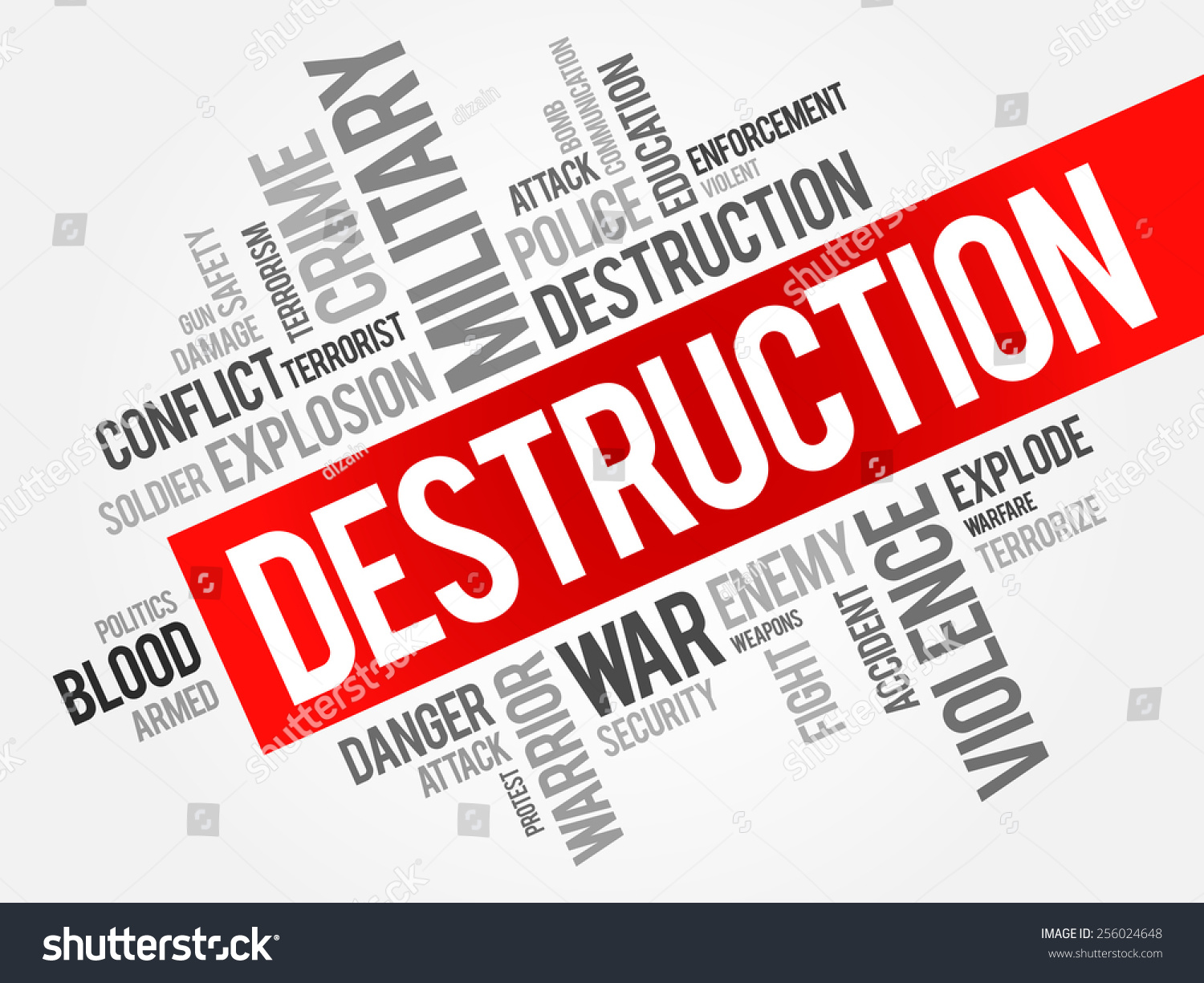 destruction-word-cloud-concept-stock-vector-royalty-free-256024648