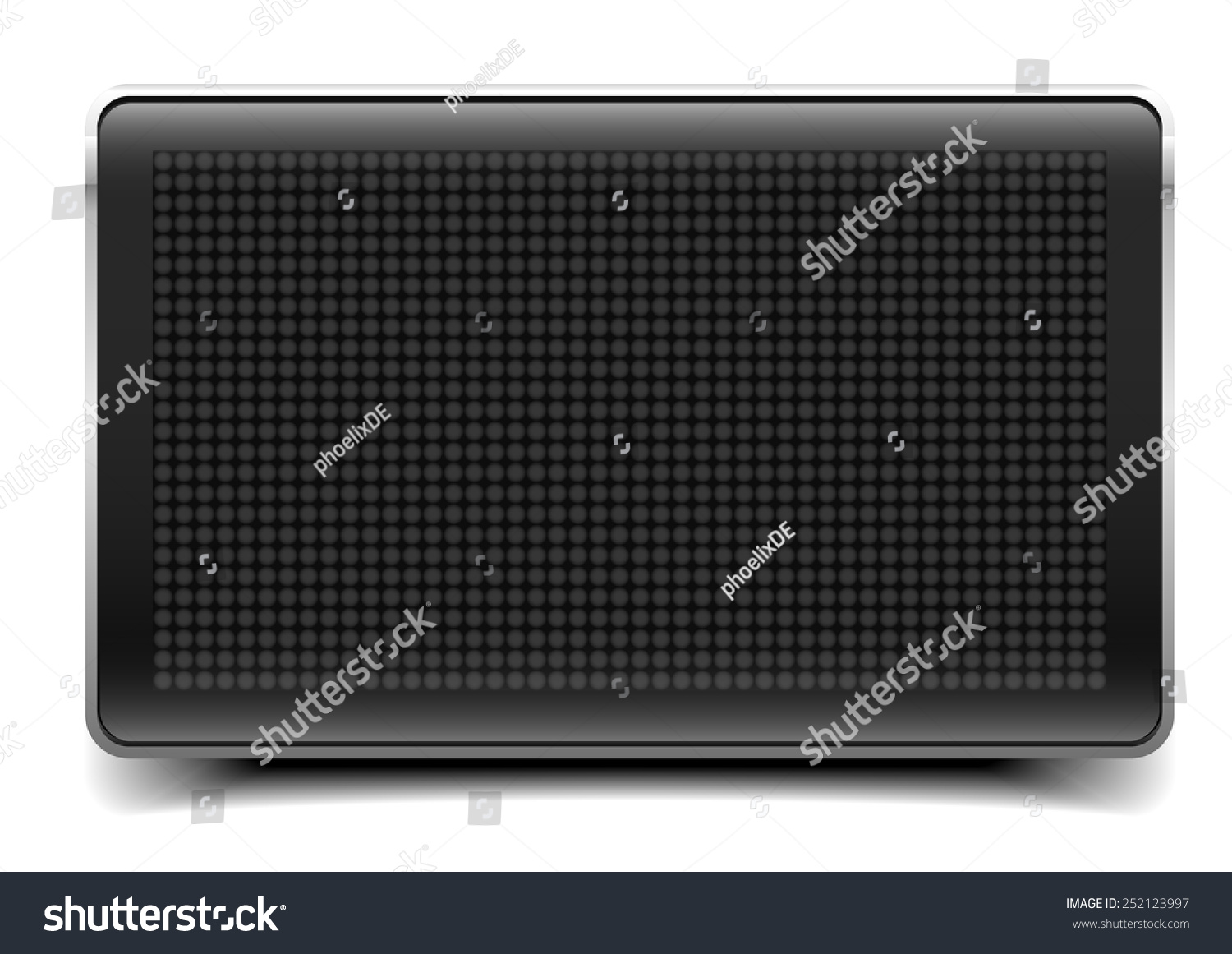SVG of detailed illustration of a blank LED Panel, eps10 vector svg
