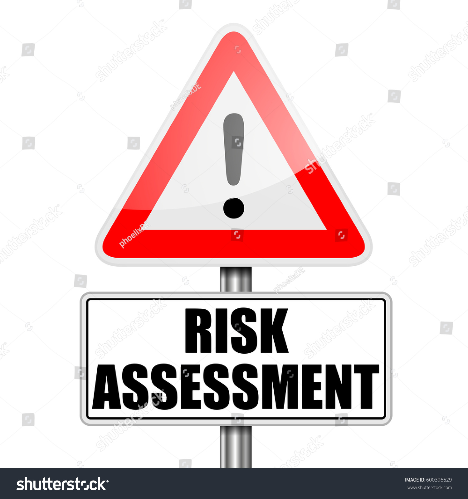 Detailed Illustration Red Attention Risk Assessment Stock Vector Royalty Free 600396629 5453